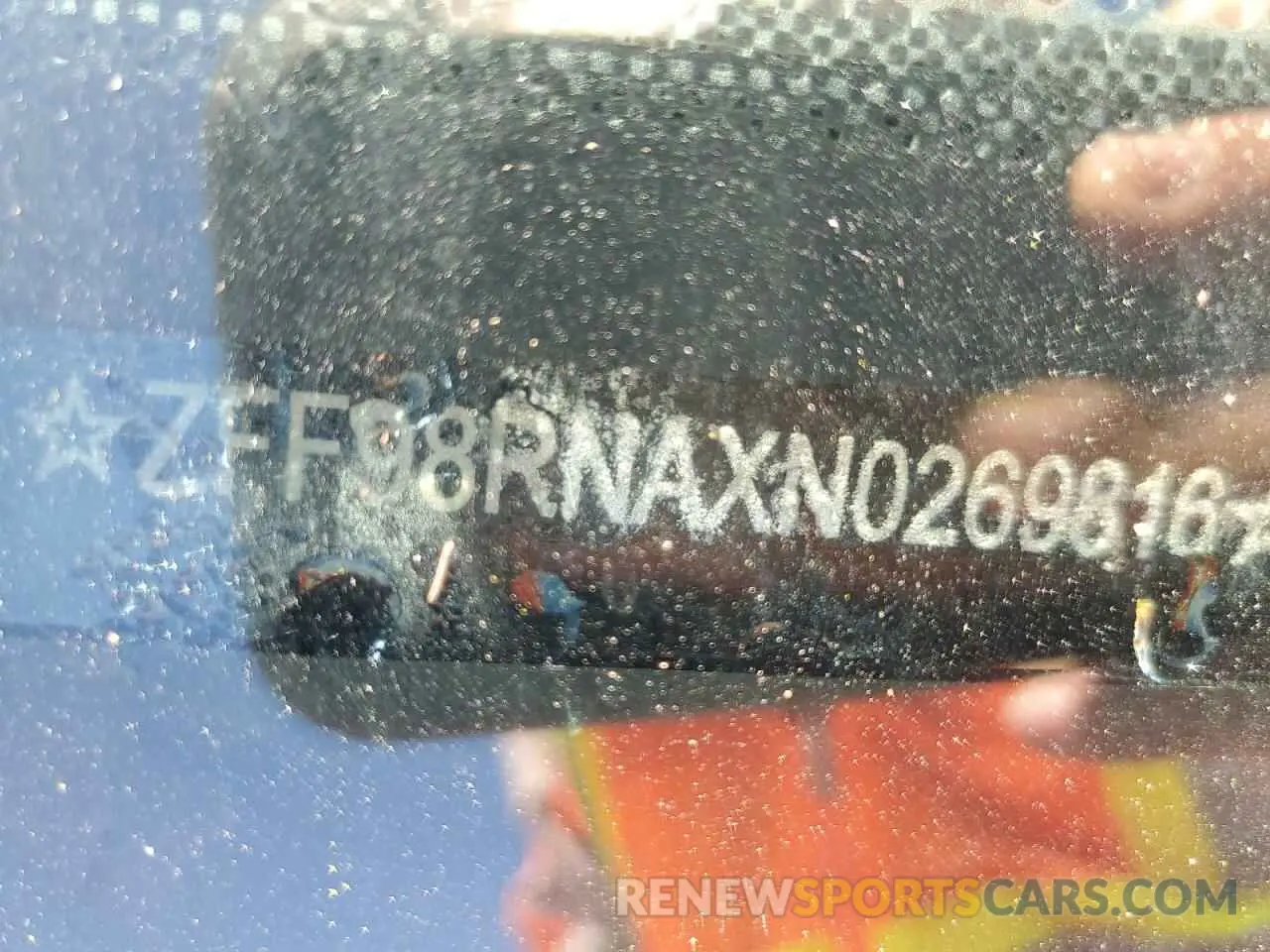 10 Photograph of a damaged car ZFF98RNAXN0269816 FERRARI ALL MODELS 2022