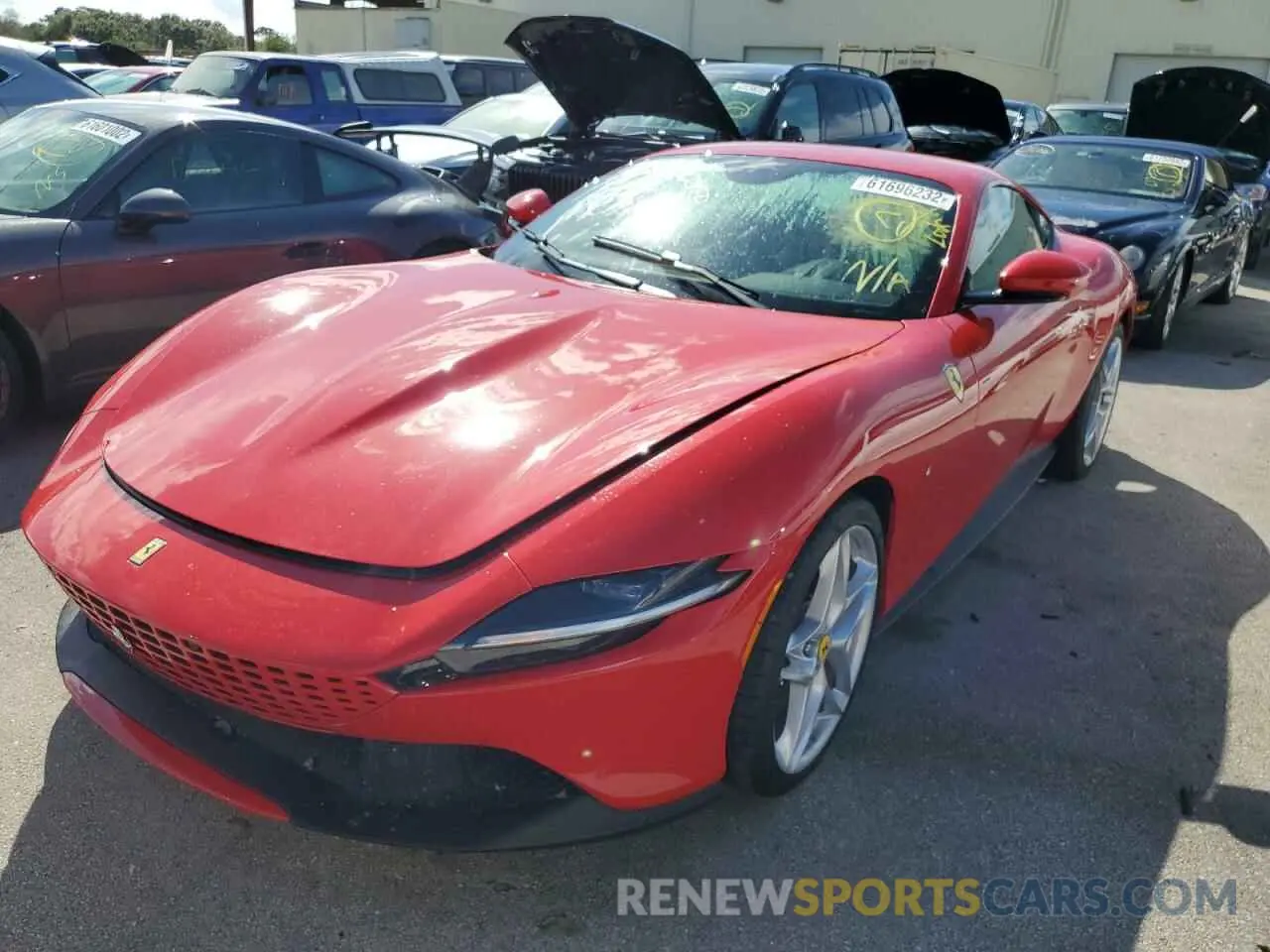 2 Photograph of a damaged car ZFF98RNAXN0269816 FERRARI ALL MODELS 2022