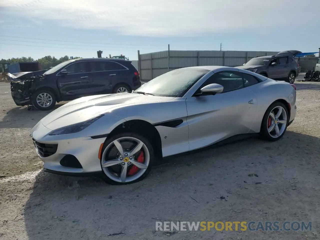 1 Photograph of a damaged car ZFF02RPA8P0296832 FERRARI ALL MODELS 2023