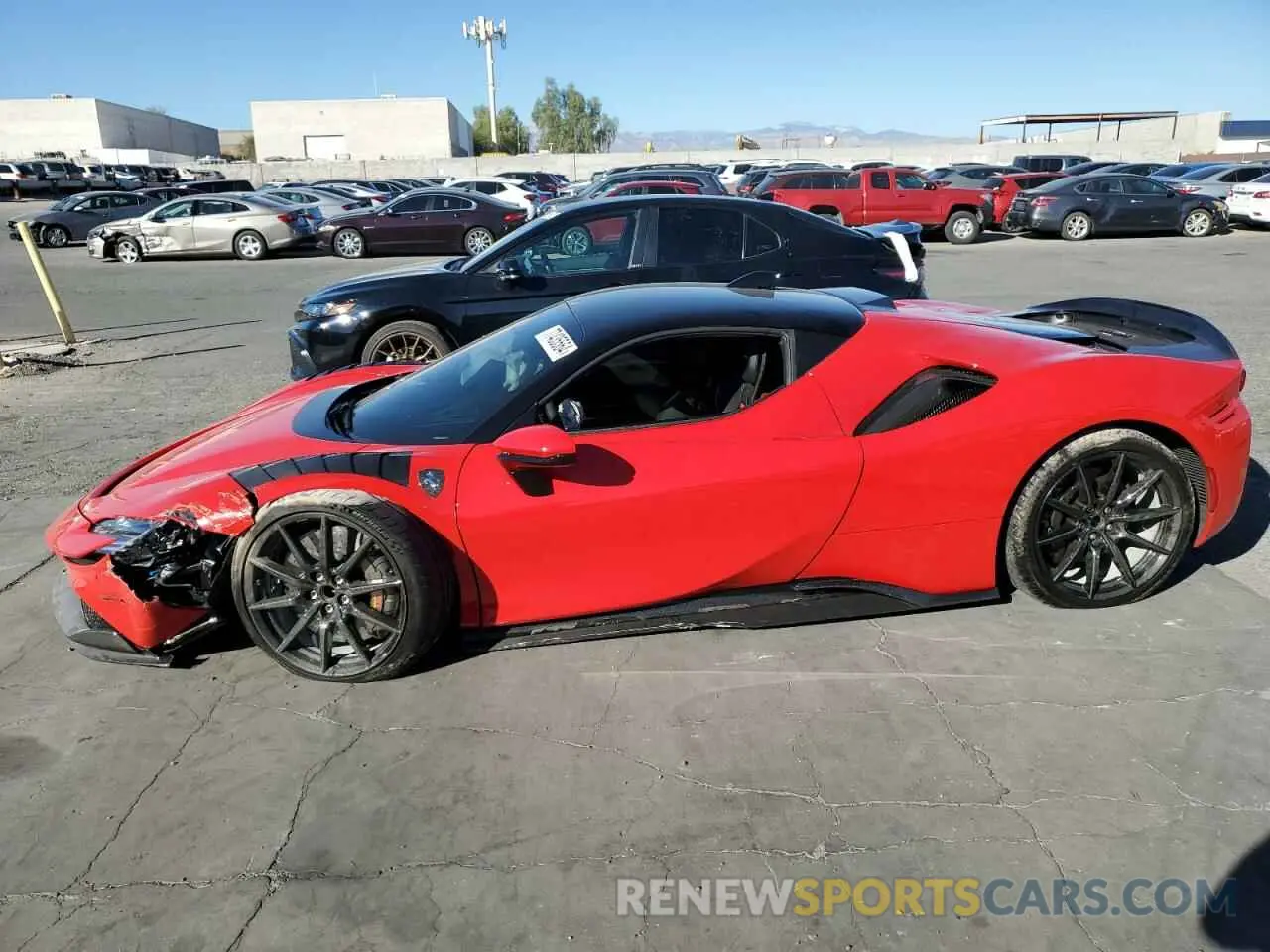1 Photograph of a damaged car ZFF95NLA9P0296772 FERRARI ALL MODELS 2023