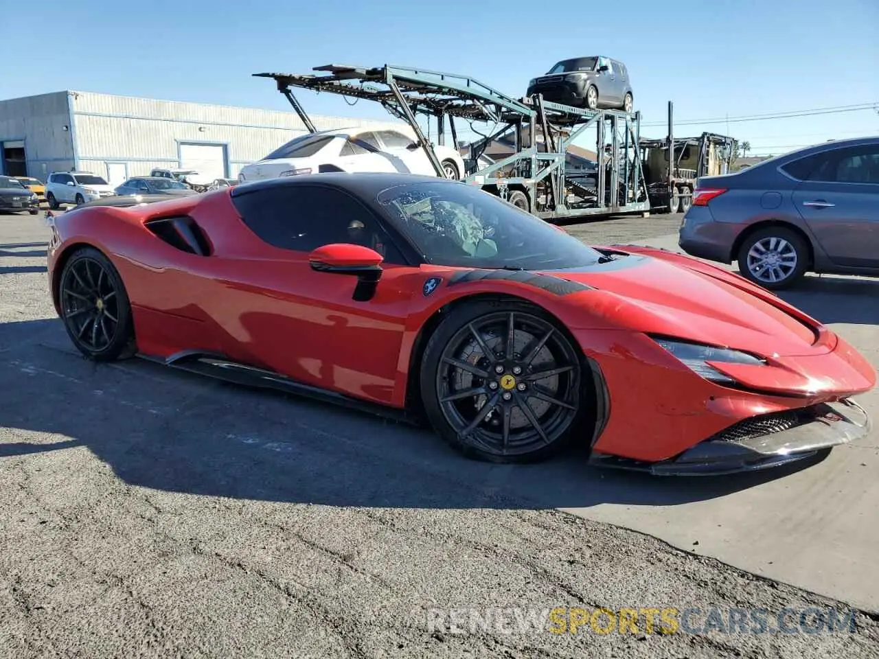 4 Photograph of a damaged car ZFF95NLA9P0296772 FERRARI ALL MODELS 2023