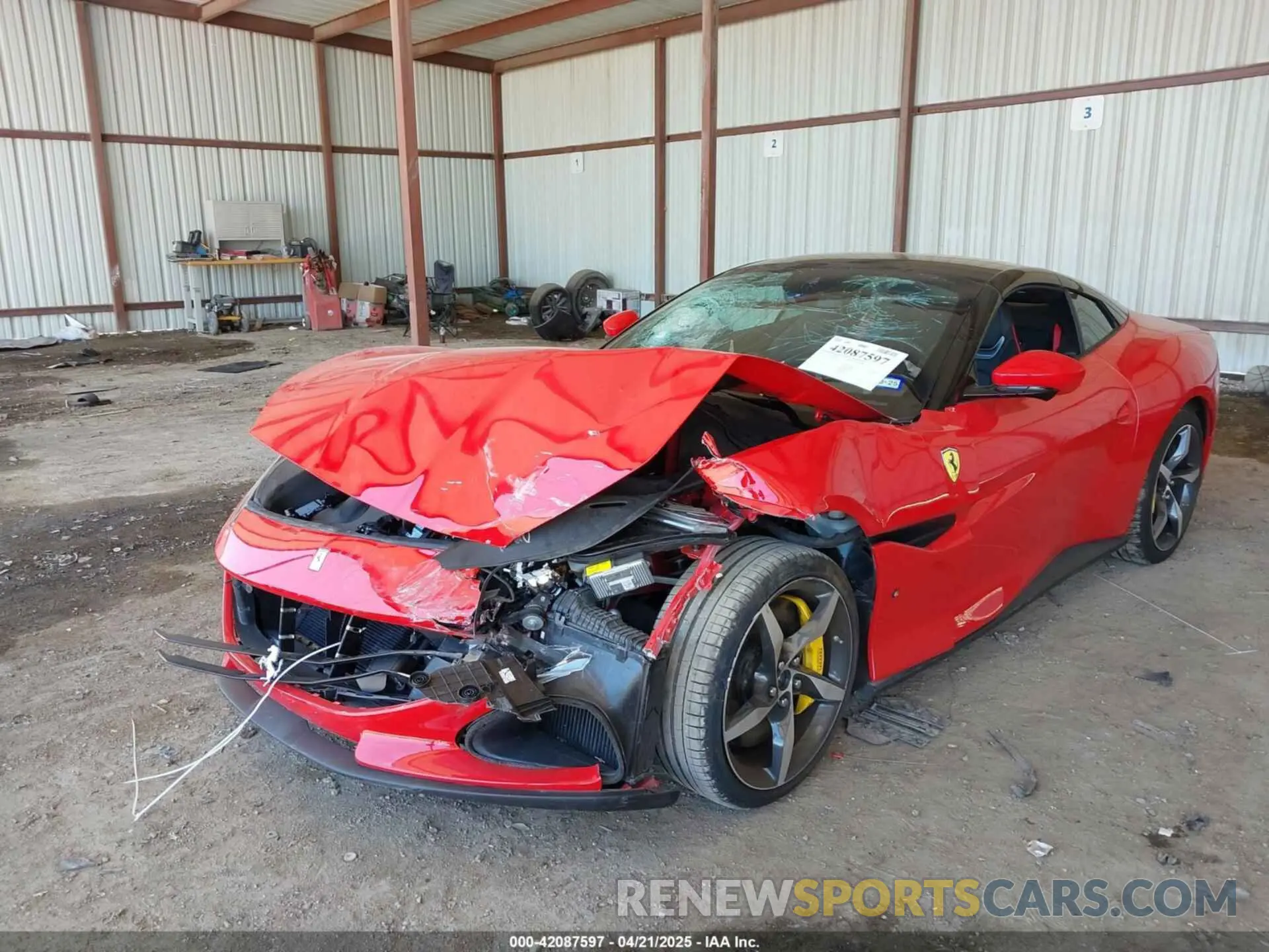 2 Photograph of a damaged car ZFF02RPA6P0299535 FERRARI PORTOFINO M 2023