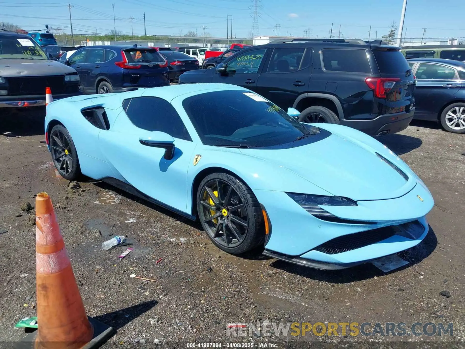 1 Photograph of a damaged car ZFF96NMA1R0310002 FERRARI SF90 SPIDER 2024