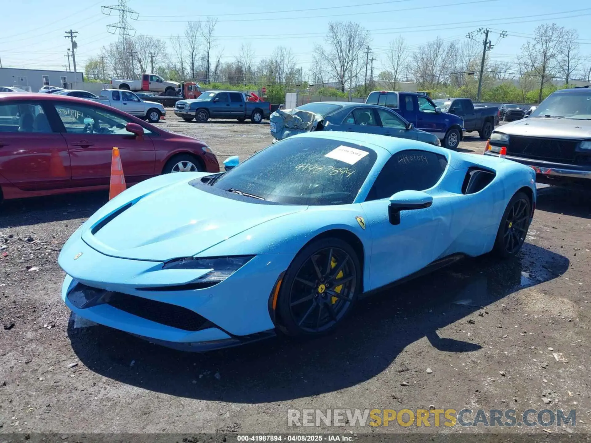 2 Photograph of a damaged car ZFF96NMA1R0310002 FERRARI SF90 SPIDER 2024