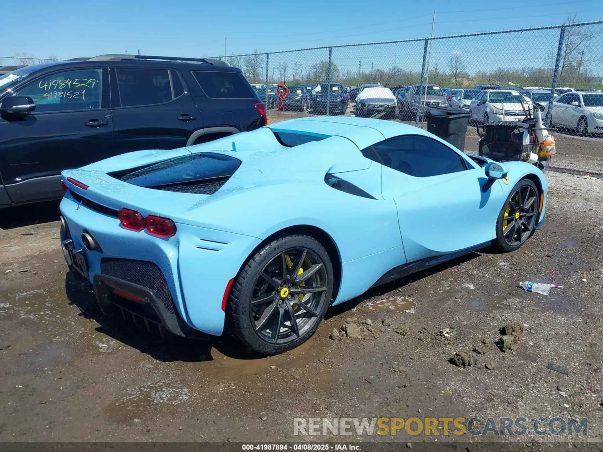 4 Photograph of a damaged car ZFF96NMA1R0310002 FERRARI SF90 SPIDER 2024