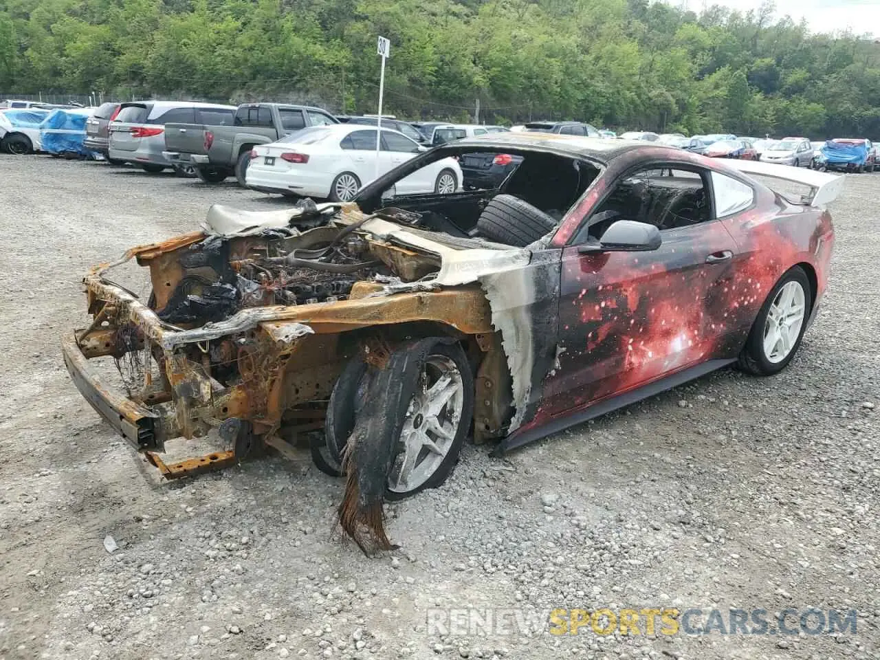 1 Photograph of a damaged car 1FA6P8THXK5168049 FORD ALL Models 2019
