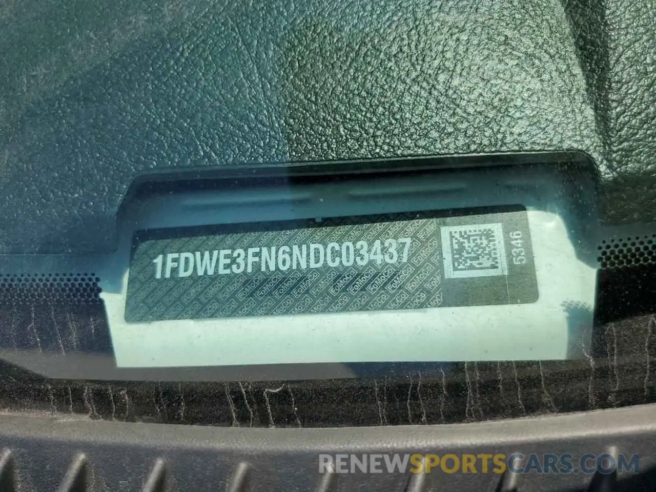 12 Photograph of a damaged car 1FDWE3FN6NDC03437 FORD ALL Models 2022
