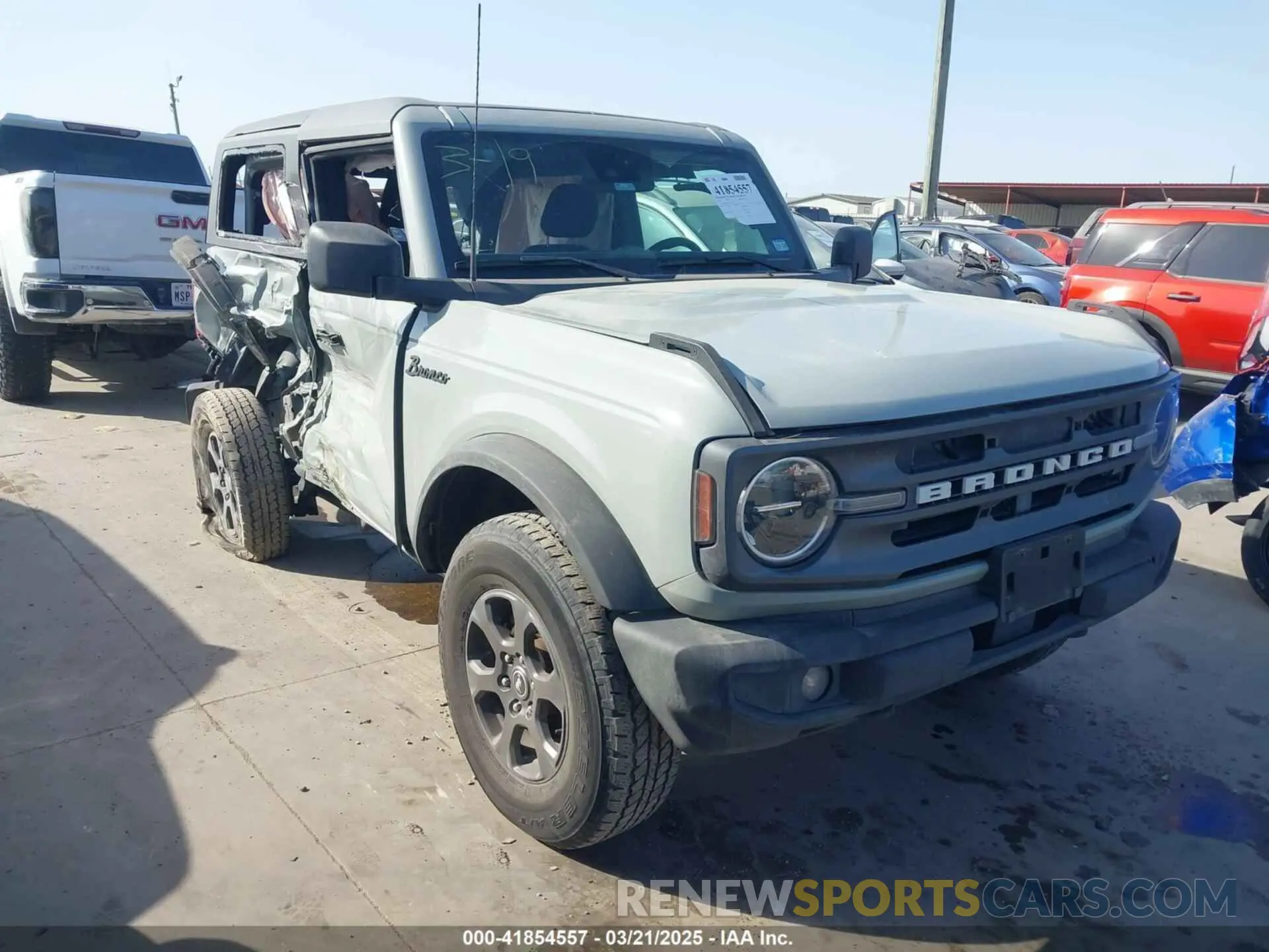 1 Photograph of a damaged car 1FMDE5AH2MLA77389 FORD BRONCO 2021