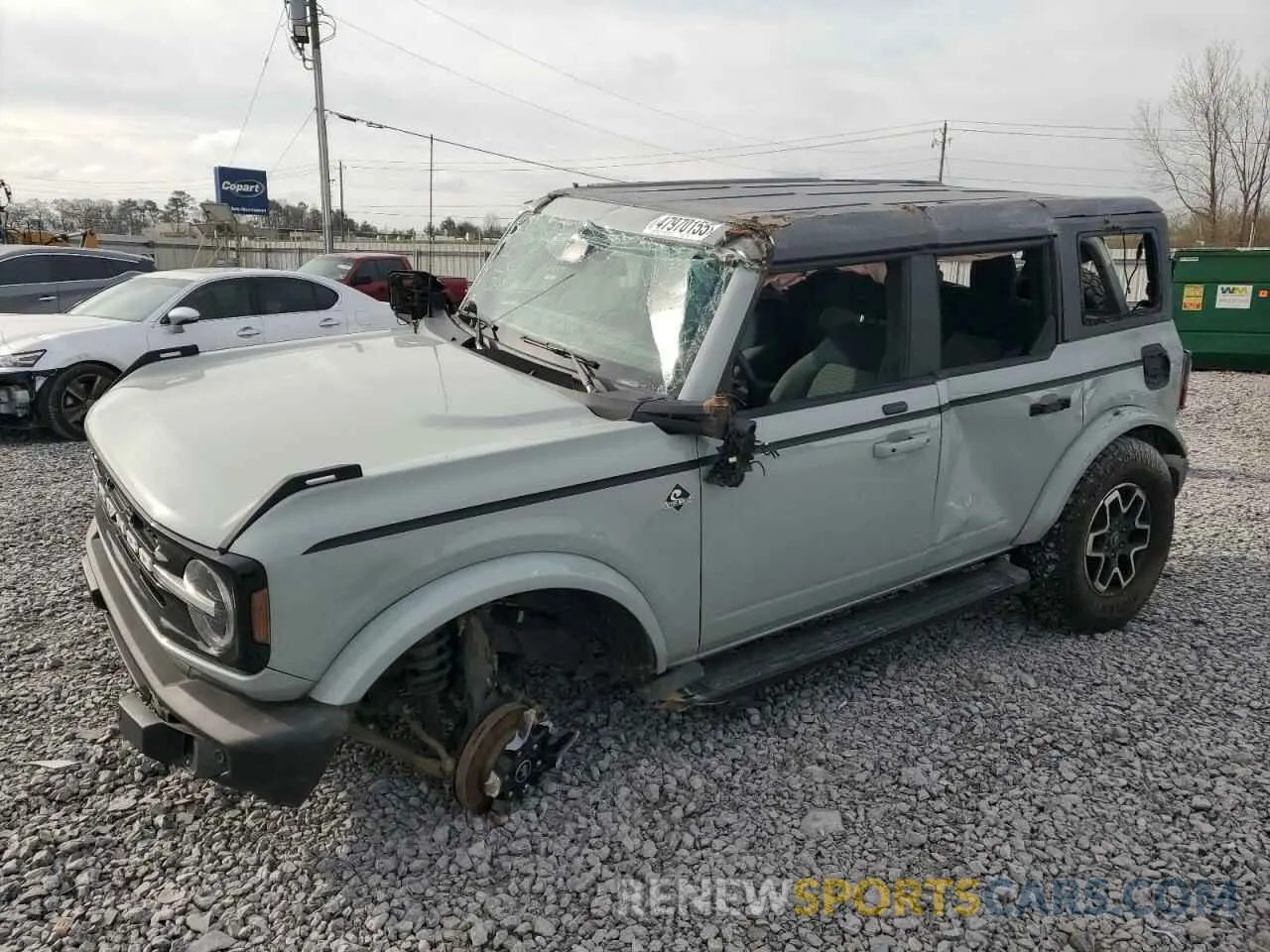 1 Photograph of a damaged car 1FMEE5BP2MLA72638 FORD BRONCO 2021