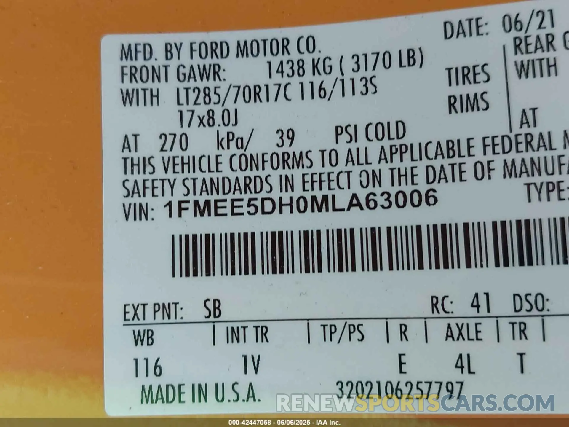 9 Photograph of a damaged car 1FMEE5DH0MLA63006 FORD BRONCO 2021