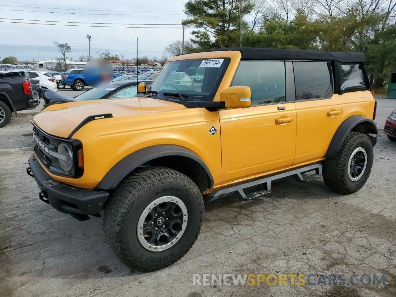 1 Photograph of a damaged car 1FMEE5DP6MLA88337 FORD BRONCO 2021