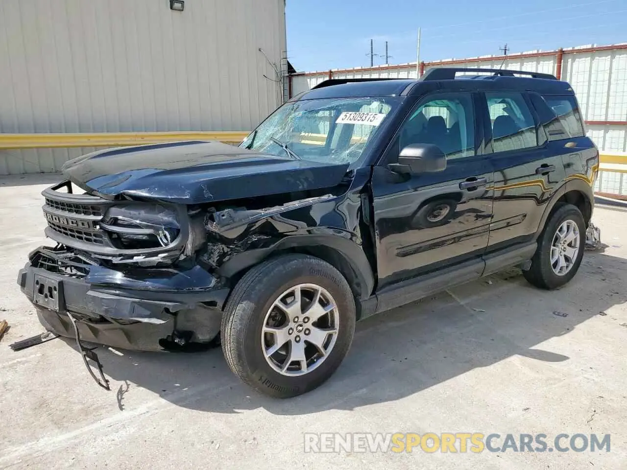 1 Photograph of a damaged car 3FMCR9A60MRB19680 FORD BRONCO 2021
