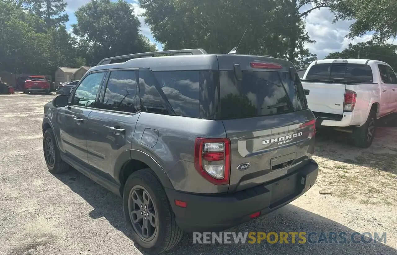 3 Photograph of a damaged car 3FMCR9B60MRA83214 FORD BRONCO 2021