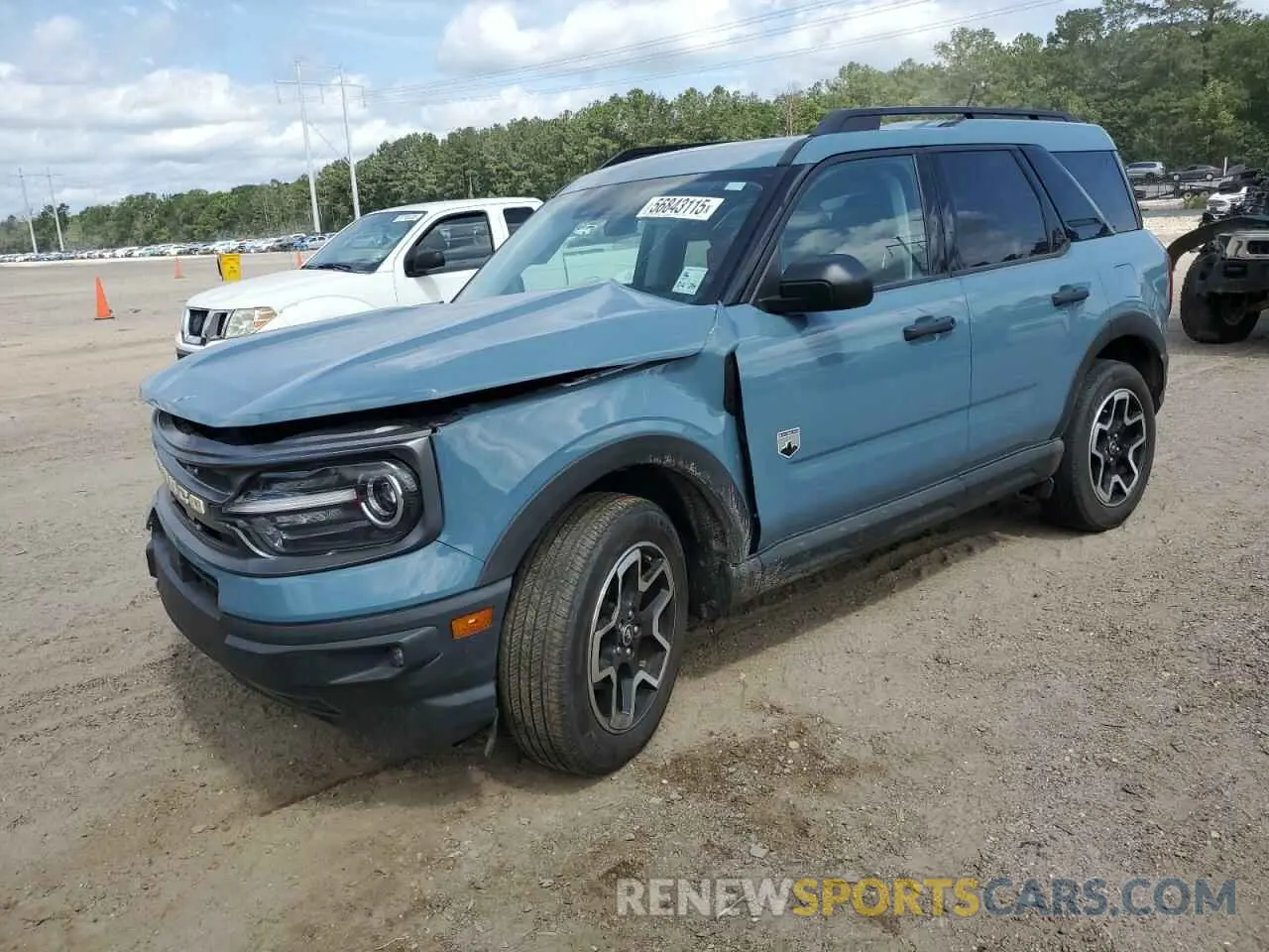 1 Photograph of a damaged car 3FMCR9B61MRA54949 FORD BRONCO 2021