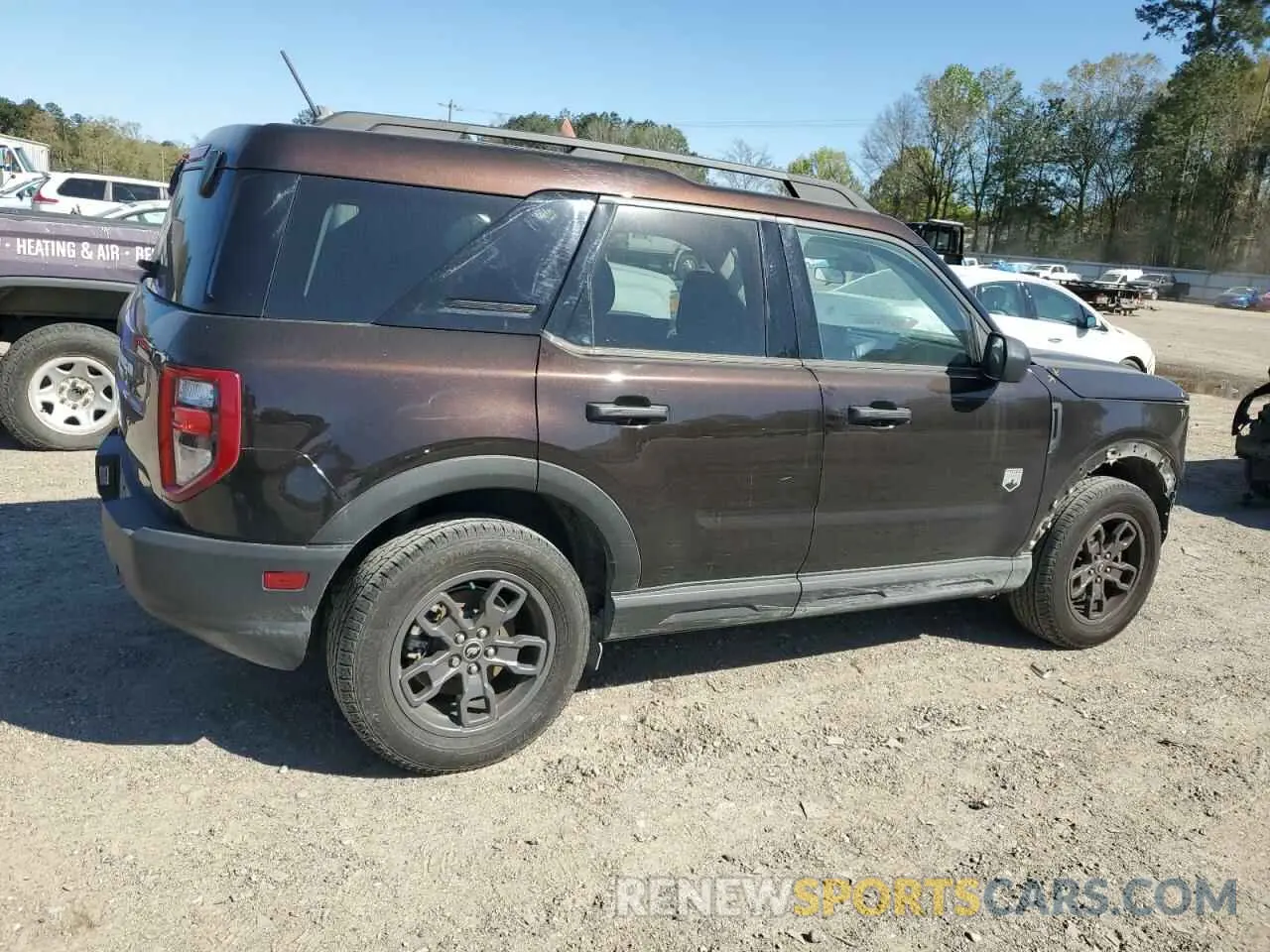 3 Photograph of a damaged car 3FMCR9B64MRA83605 FORD BRONCO 2021