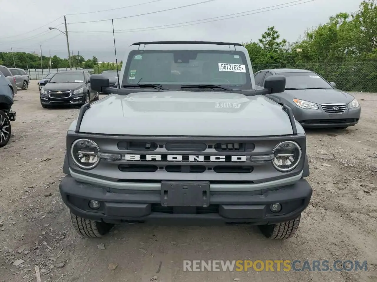 5 Photograph of a damaged car 1FMDE5BH3NLB13770 FORD BRONCO 2022