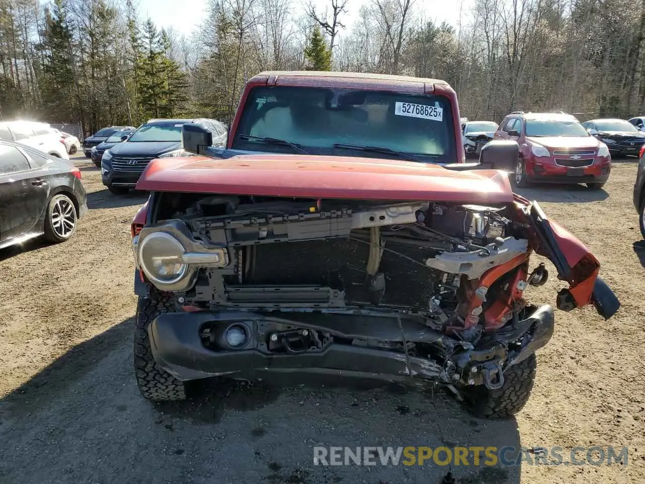 5 Photograph of a damaged car 1FMDE5BH5NLB36337 FORD BRONCO 2022