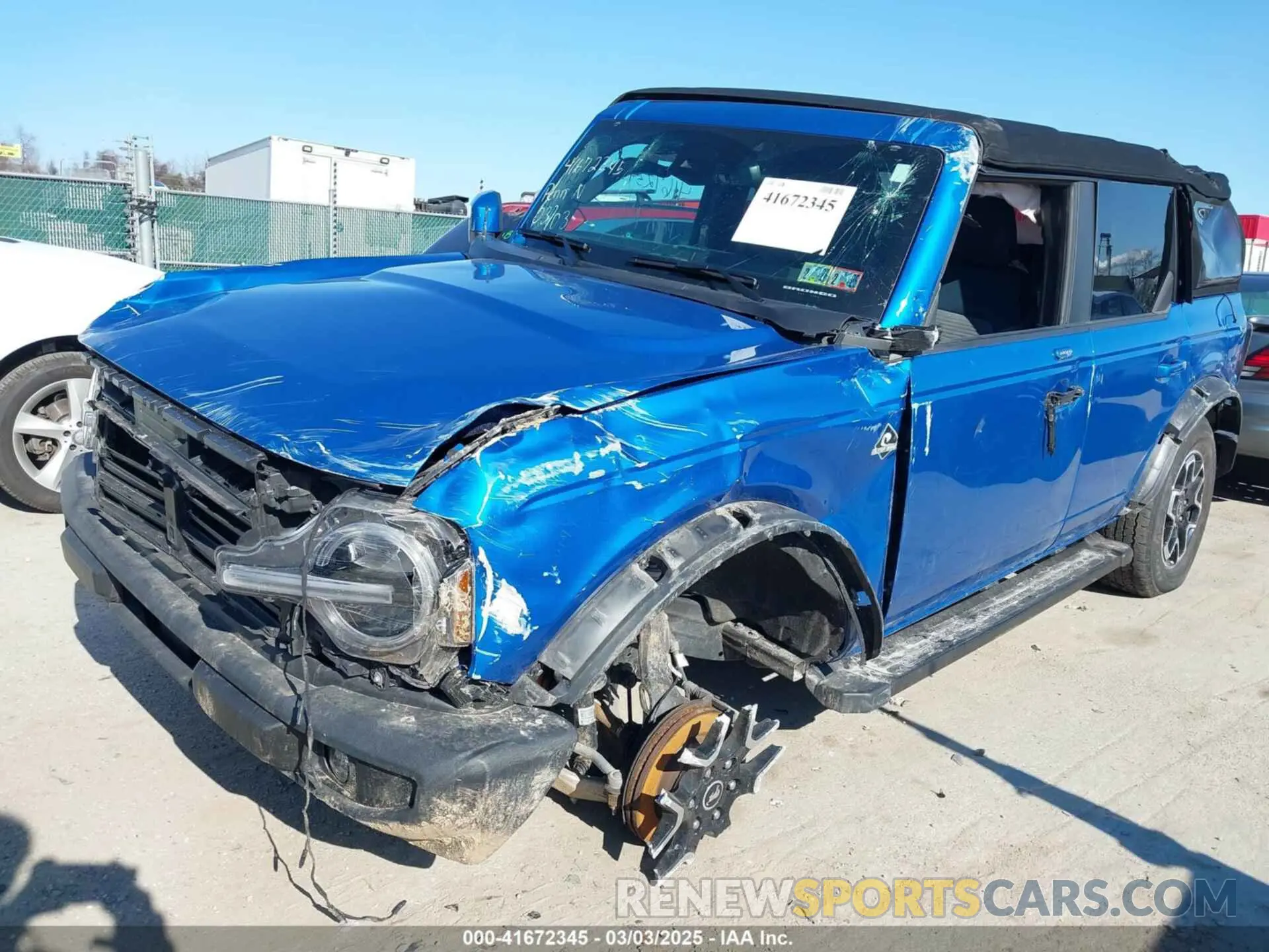 14 Photograph of a damaged car 1FMDE5BHXNLB00725 FORD BRONCO 2022