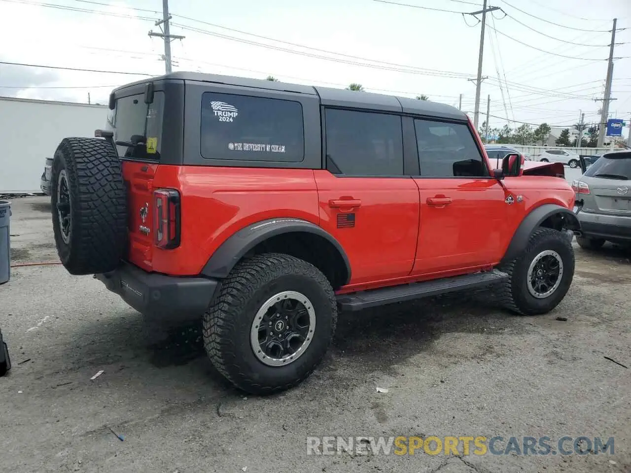 3 Photograph of a damaged car 1FMEE5DP9NLB49973 FORD BRONCO 2022