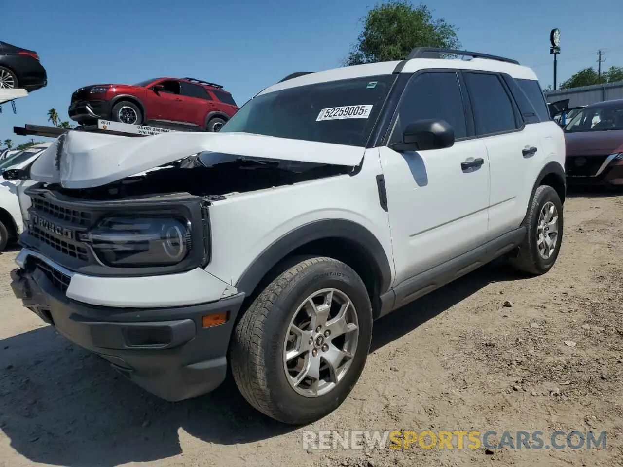 1 Photograph of a damaged car 3FMCR9A68NRD10958 FORD BRONCO 2022