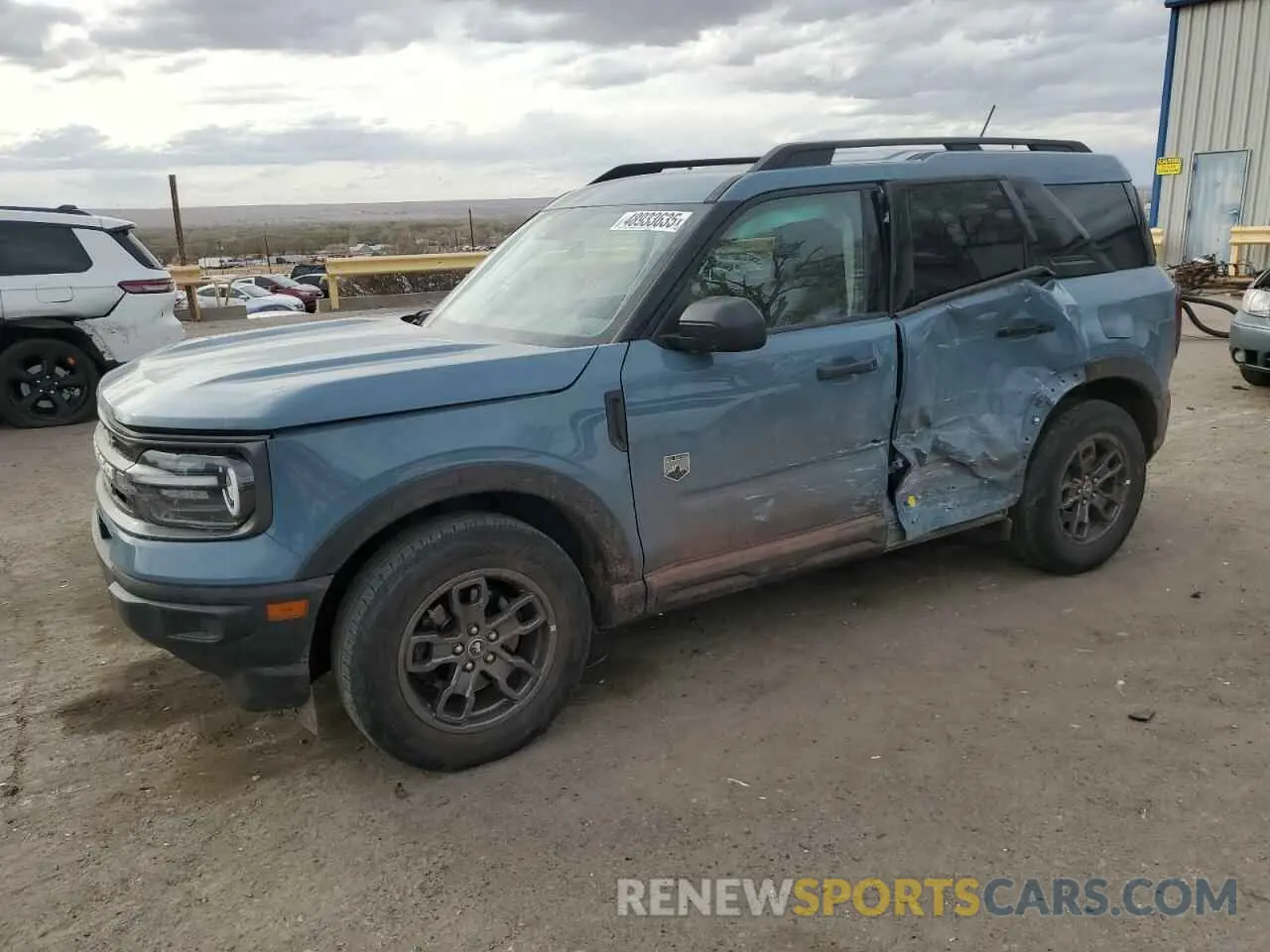 1 Photograph of a damaged car 3FMCR9B61NRD53021 FORD BRONCO 2022