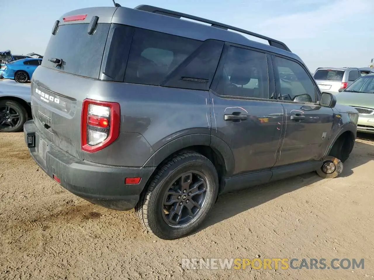 3 Photograph of a damaged car 3FMCR9B61NRD76489 FORD BRONCO 2022