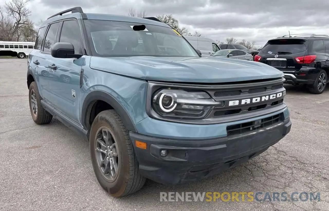 1 Photograph of a damaged car 3FMCR9B61NRE35315 FORD BRONCO 2022