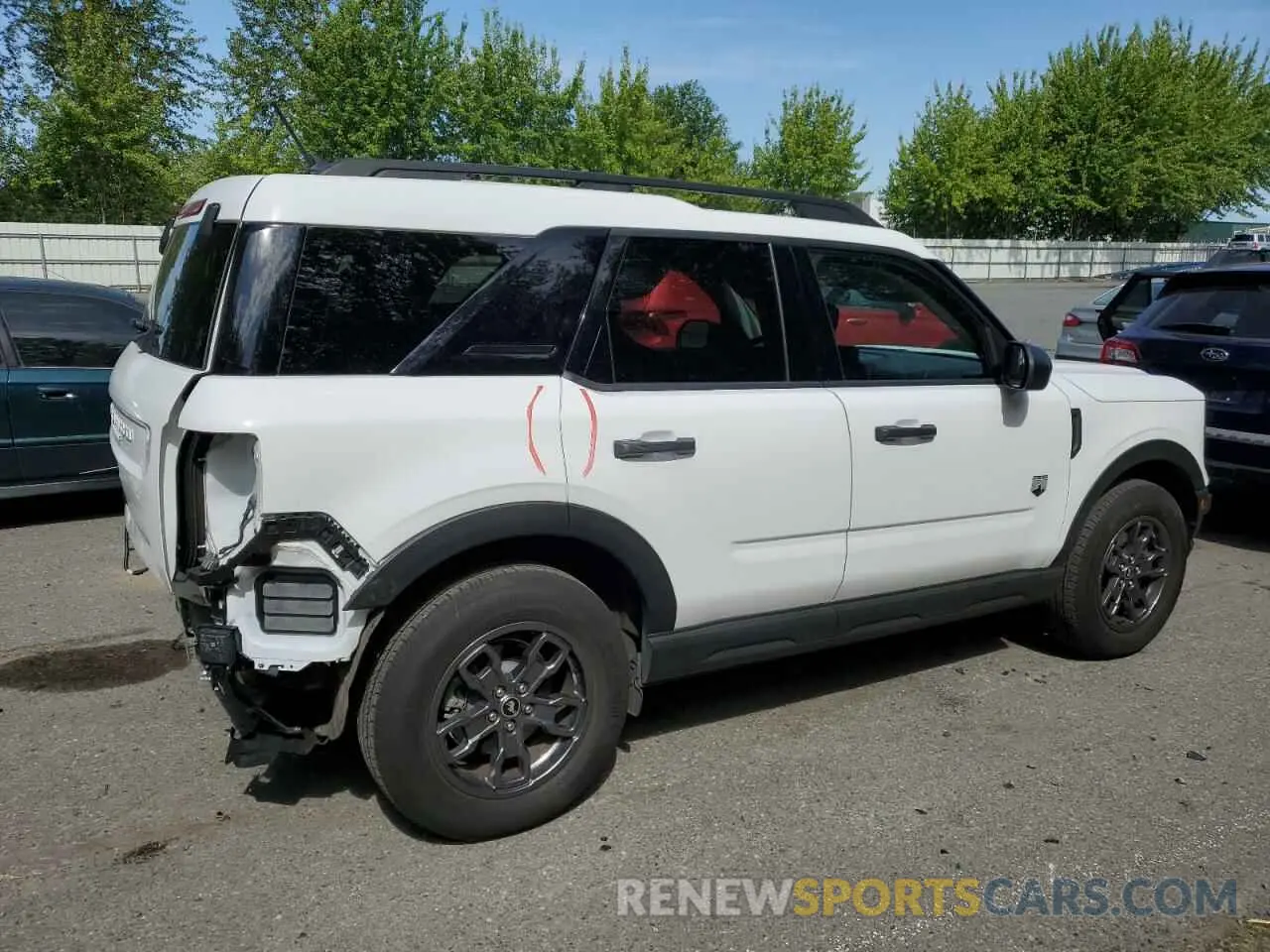 3 Photograph of a damaged car 3FMCR9B65NRD68394 FORD BRONCO 2022