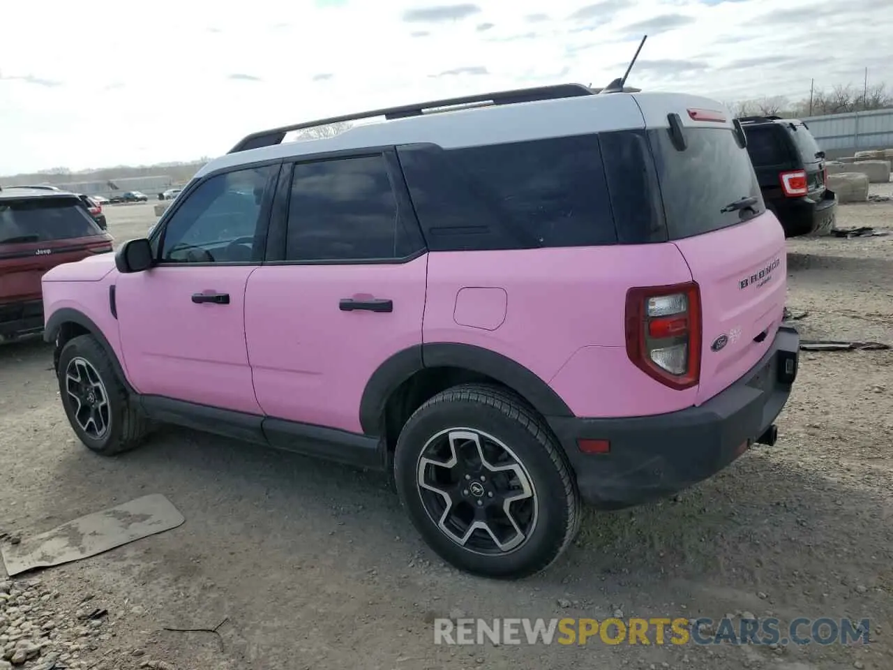 2 Photograph of a damaged car 3FMCR9B66NRD15476 FORD BRONCO 2022