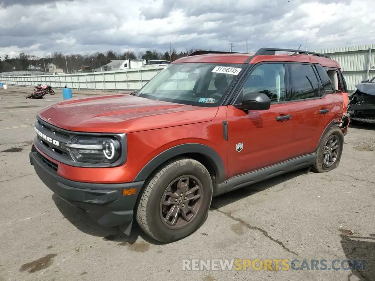 1 Photograph of a damaged car 3FMCR9B66NRD46629 FORD BRONCO 2022