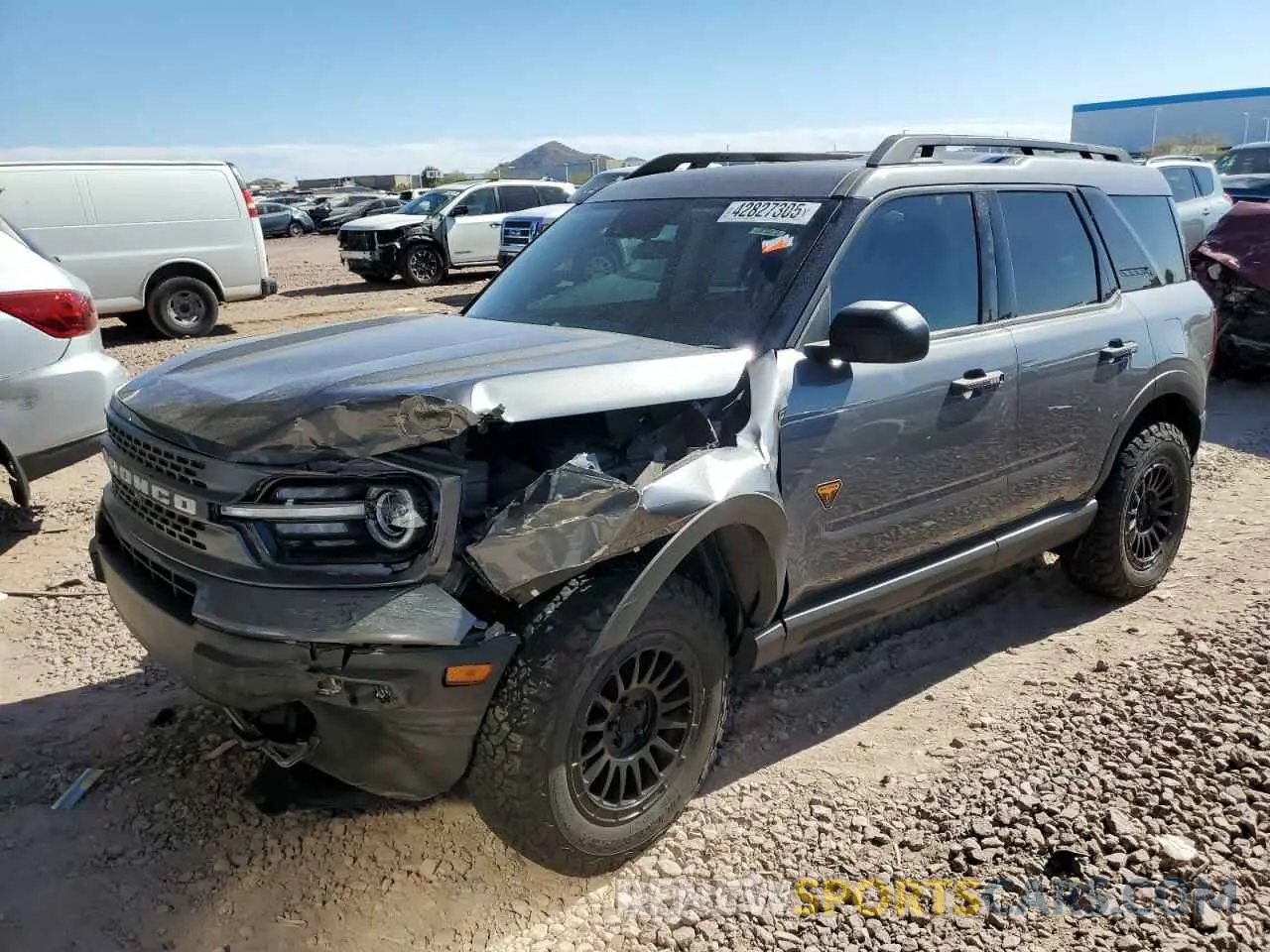 1 Photograph of a damaged car 3FMCR9D91NRD87452 FORD BRONCO 2022