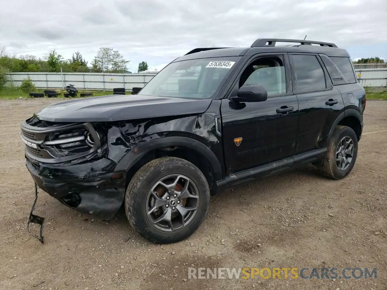 1 Photograph of a damaged car 3FMCR9D9XNRE21095 FORD BRONCO 2022