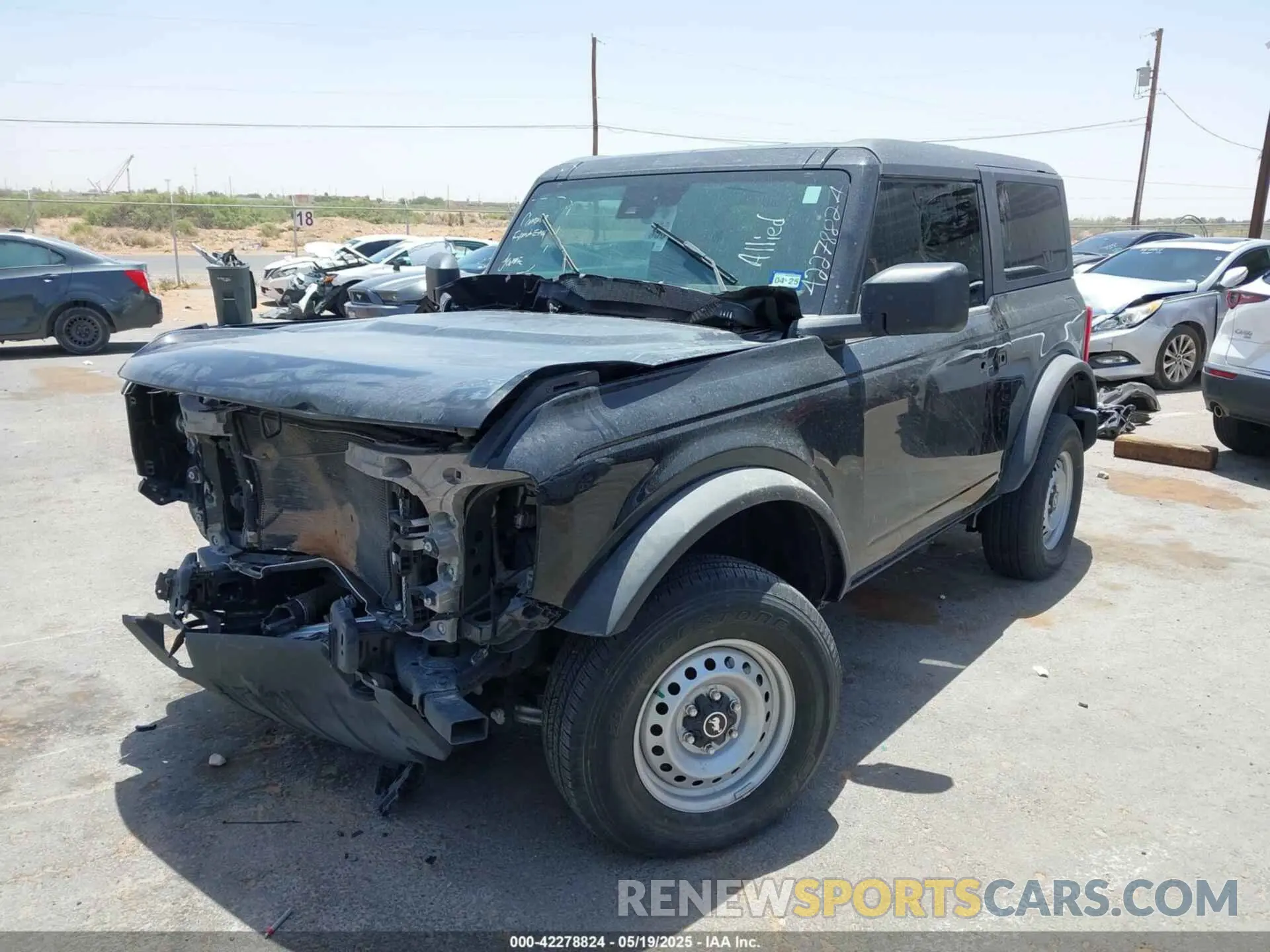 2 Photograph of a damaged car 1FMDE5AH4PLA92321 FORD BRONCO 2023