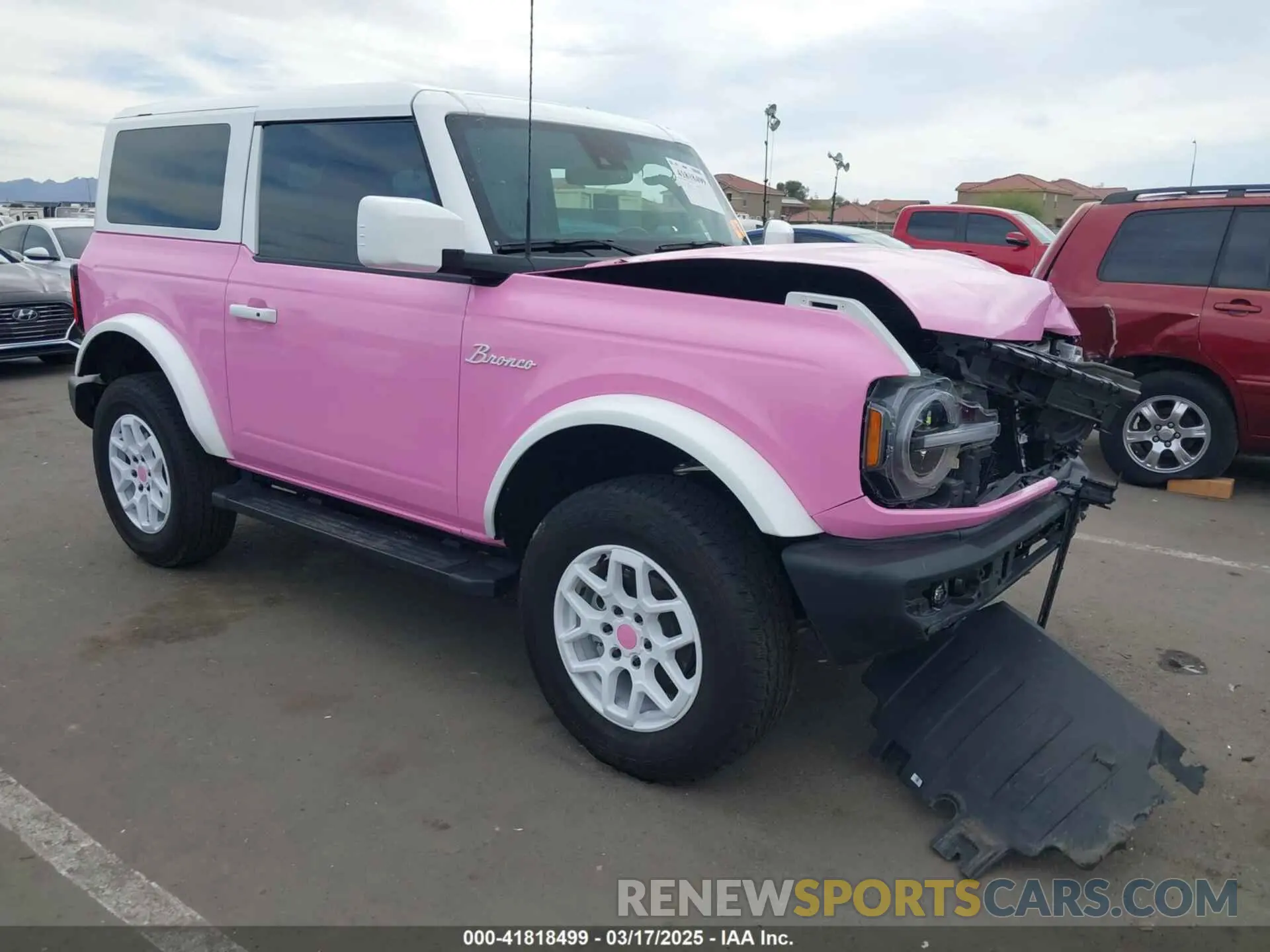 1 Photograph of a damaged car 1FMDE5AHXPLB33437 FORD BRONCO 2023