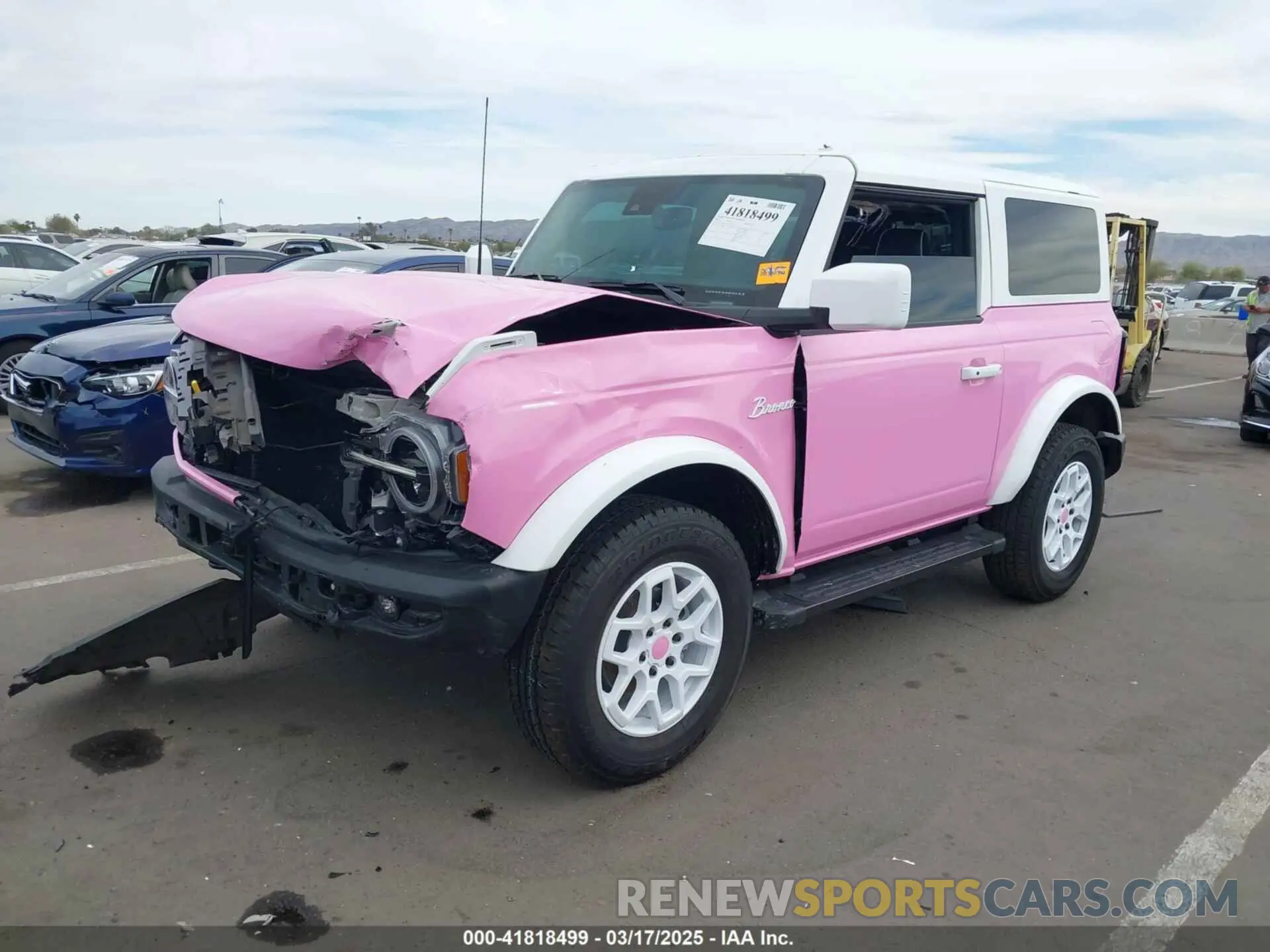 2 Photograph of a damaged car 1FMDE5AHXPLB33437 FORD BRONCO 2023