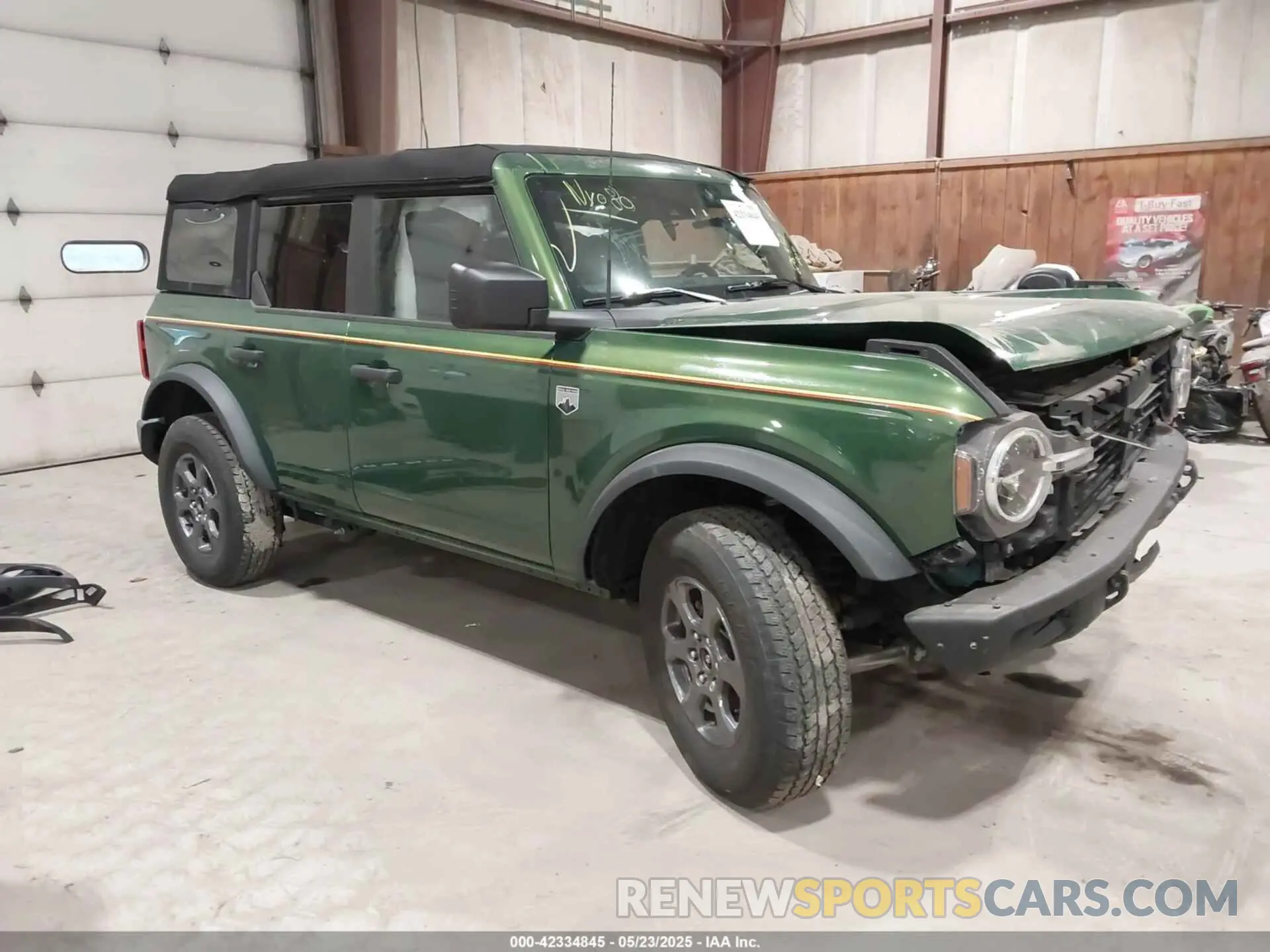 1 Photograph of a damaged car 1FMDE5BH8PLB29322 FORD BRONCO 2023