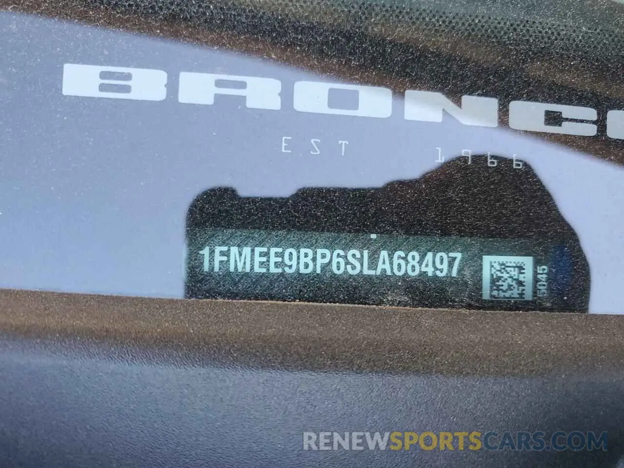 13 Photograph of a damaged car 1FMEE9BP6SLA68497 FORD BRONCO BAD 2025