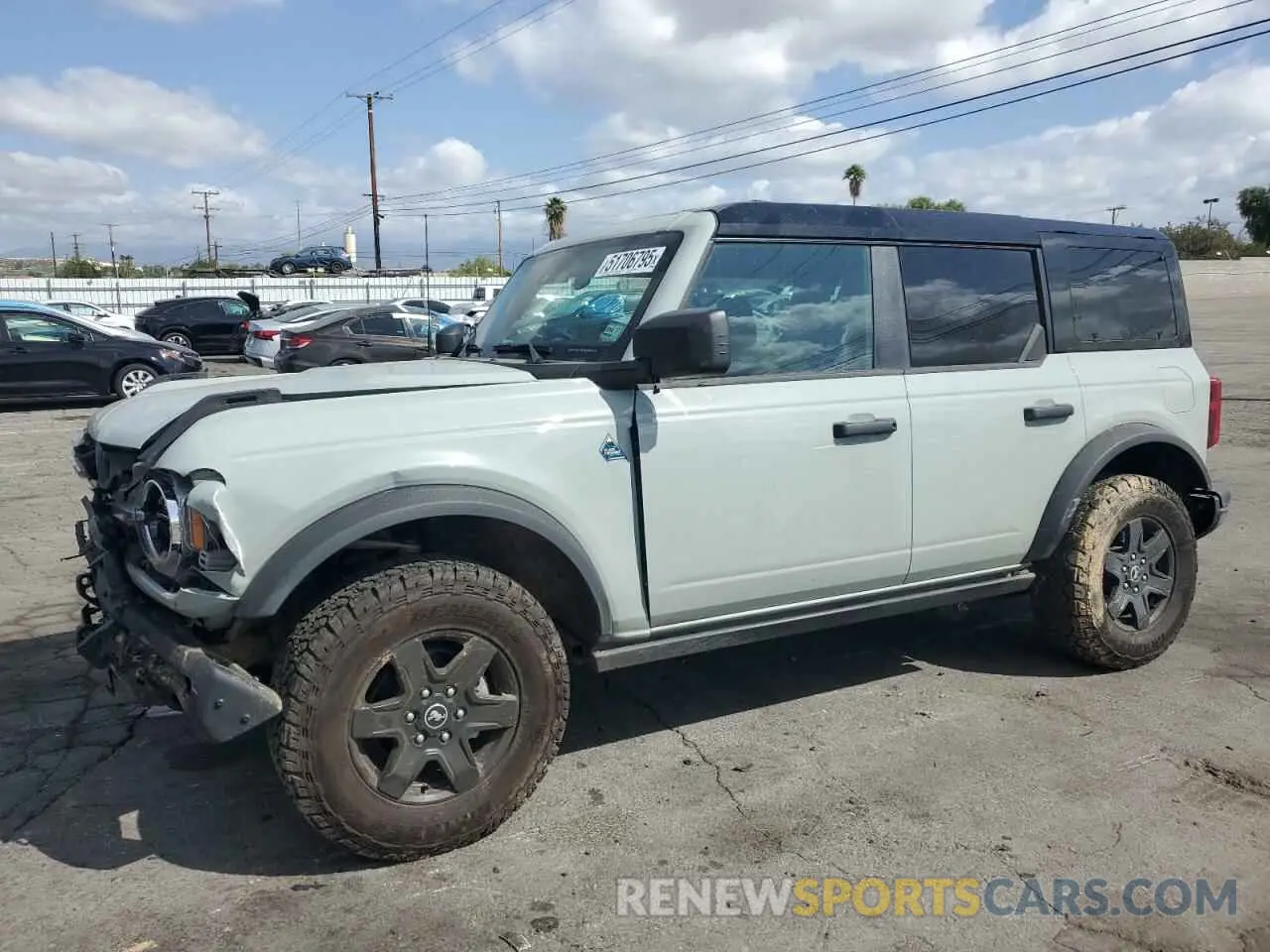 1 Photograph of a damaged car 1FMDE1BH9RLB26151 FORD BRONCO BLA 2024