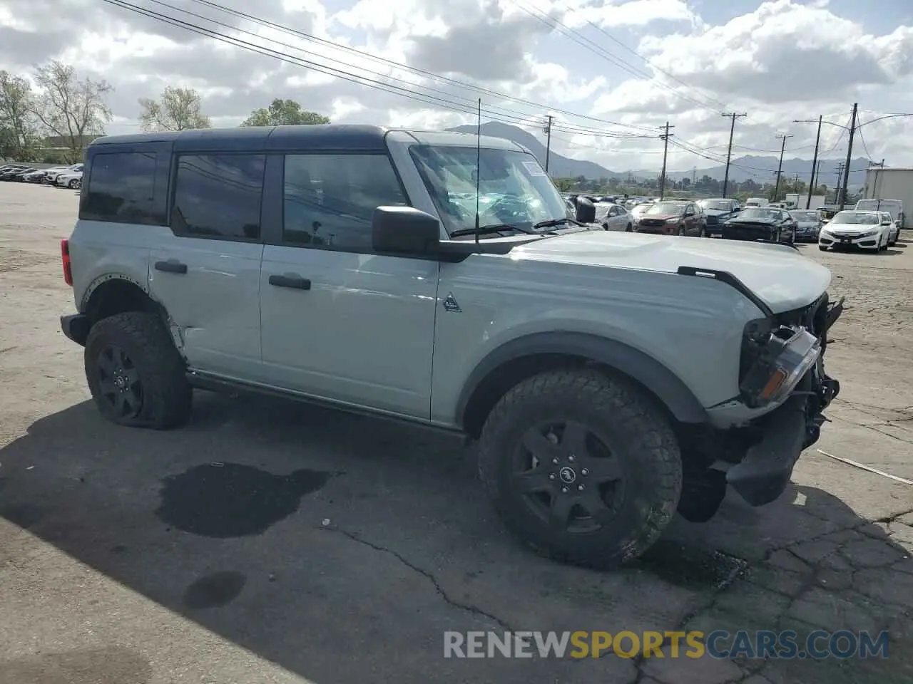 4 Photograph of a damaged car 1FMDE1BH9RLB26151 FORD BRONCO BLA 2024