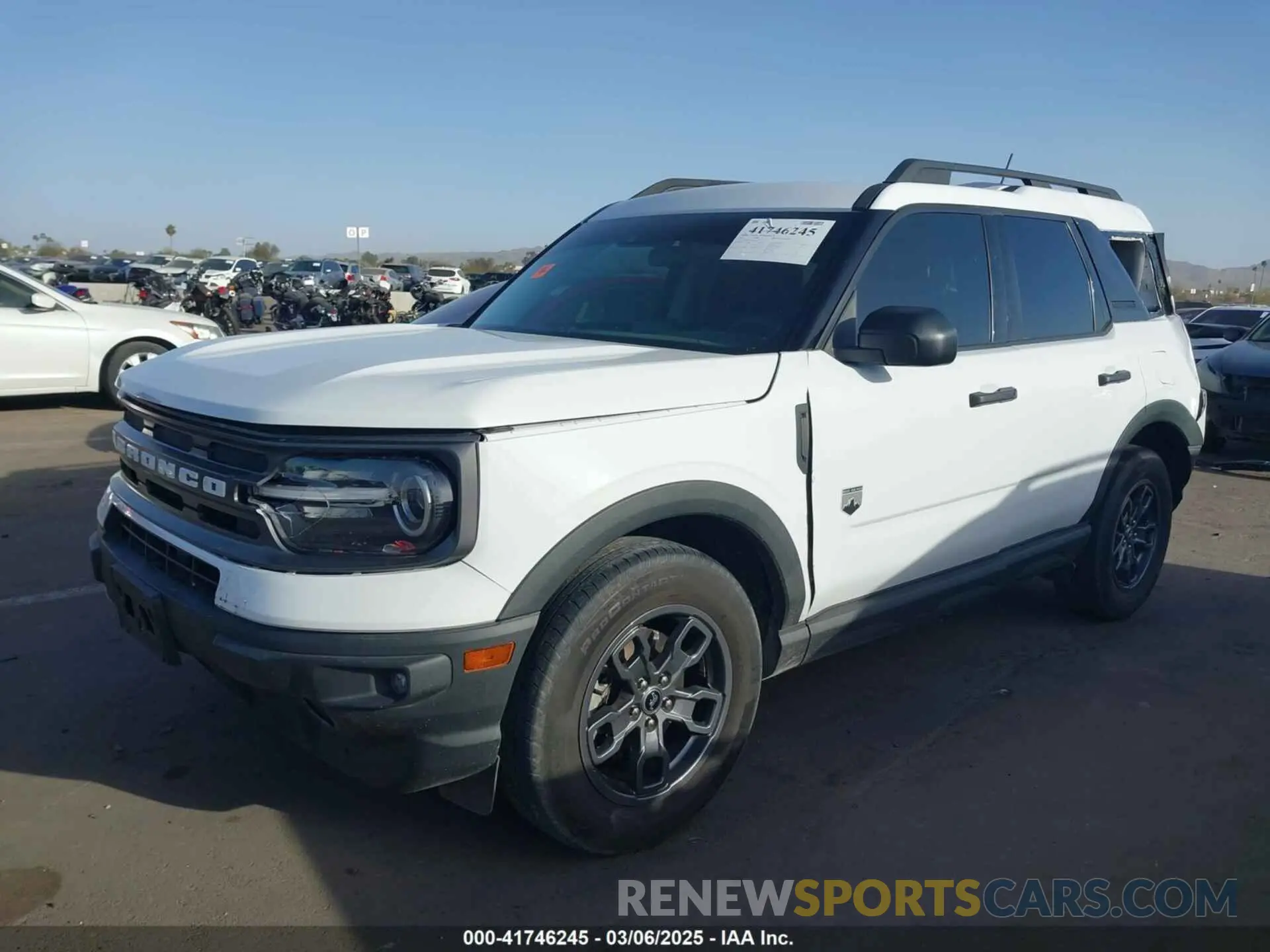 2 Photograph of a damaged car 3FMCR9B60MRA23790 FORD BRONCO SPORT 2021