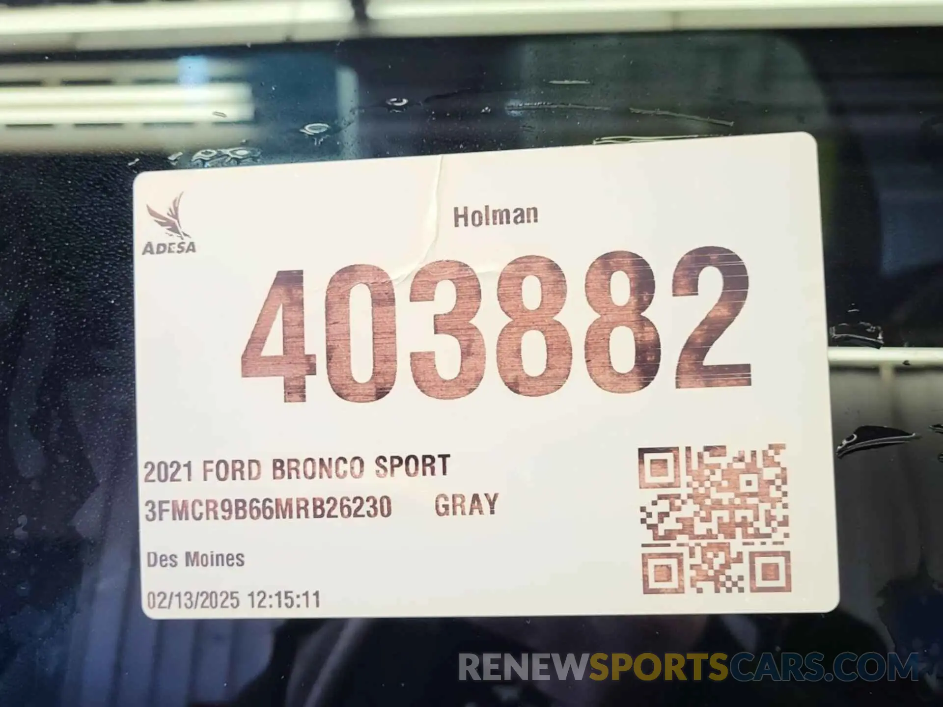 11 Photograph of a damaged car 3FMCR9B66MRB26230 FORD BRONCO SPORT 2021