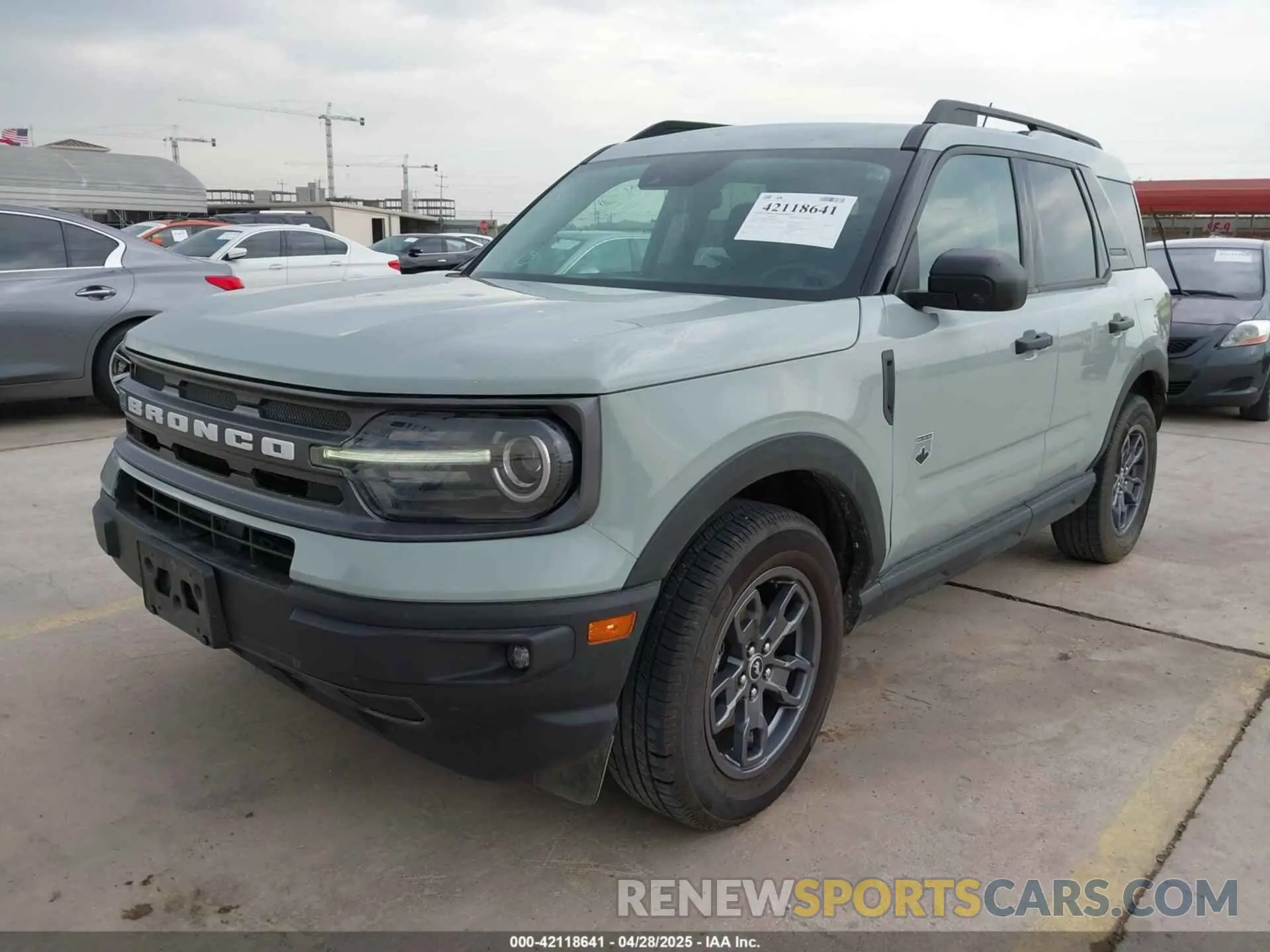 2 Photograph of a damaged car 3FMCR9B67MRB26172 FORD BRONCO SPORT 2021