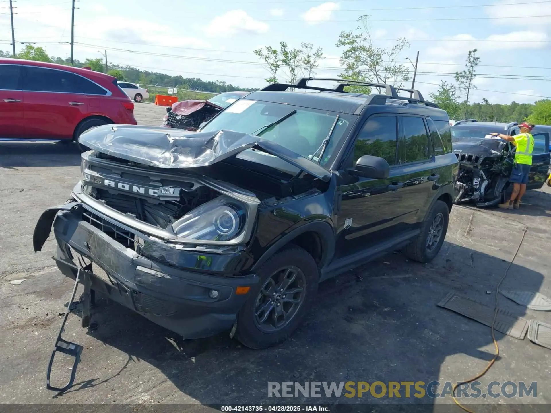 2 Photograph of a damaged car 3FMCR9B68MRA10365 FORD BRONCO SPORT 2021