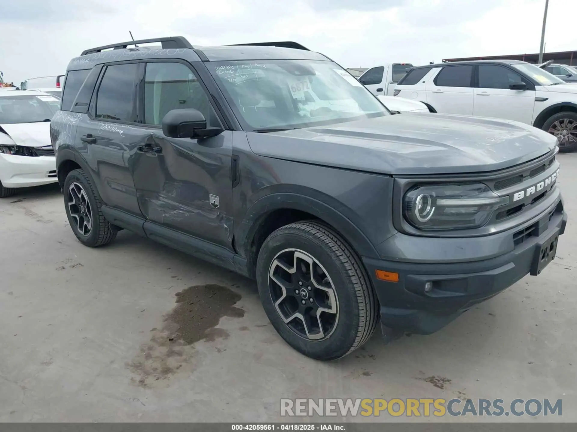 1 Photograph of a damaged car 3FMCR9B68MRA12262 FORD BRONCO SPORT 2021