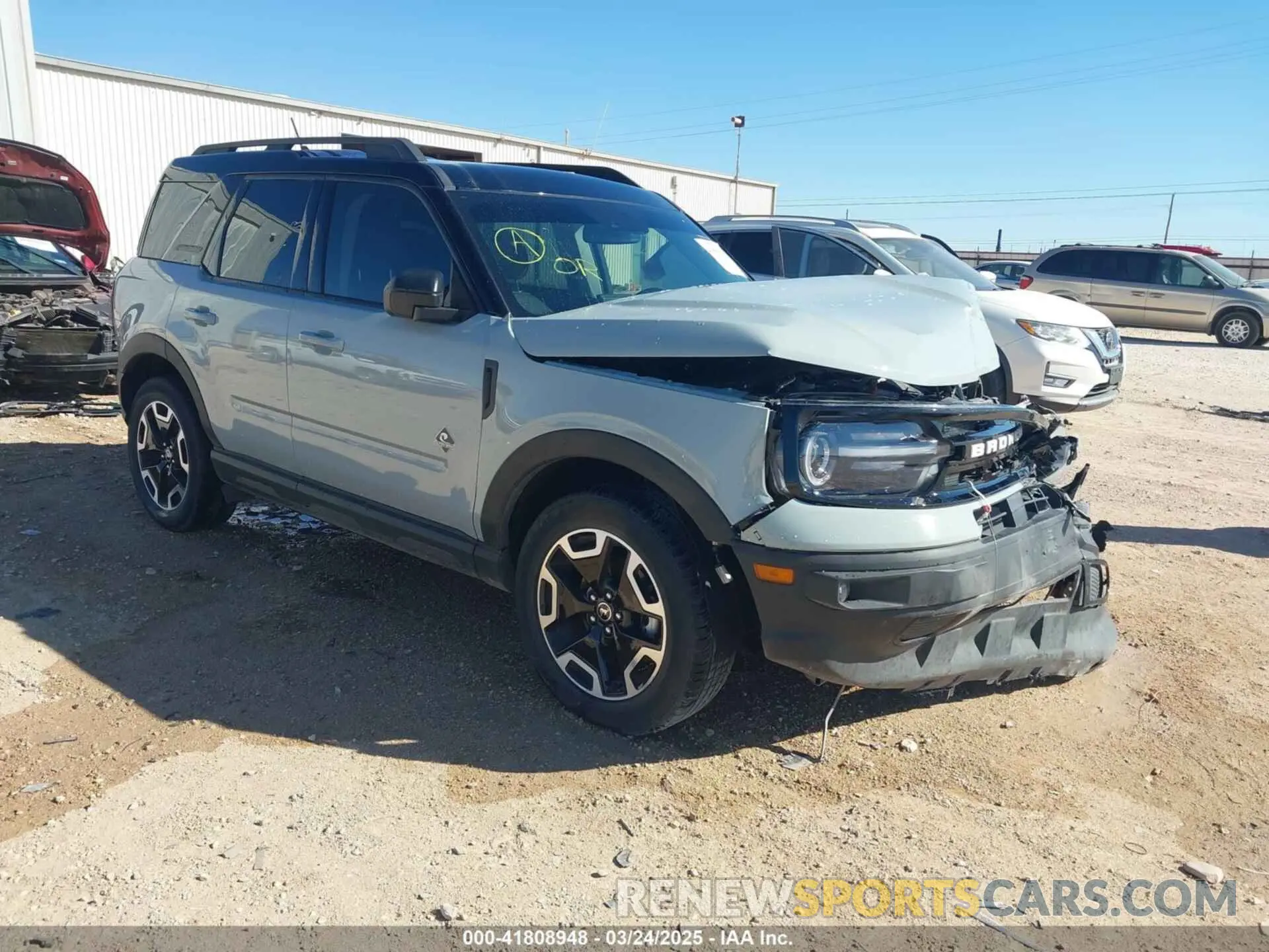 1 Photograph of a damaged car 3FMCR9C63MRA26861 FORD BRONCO SPORT 2021