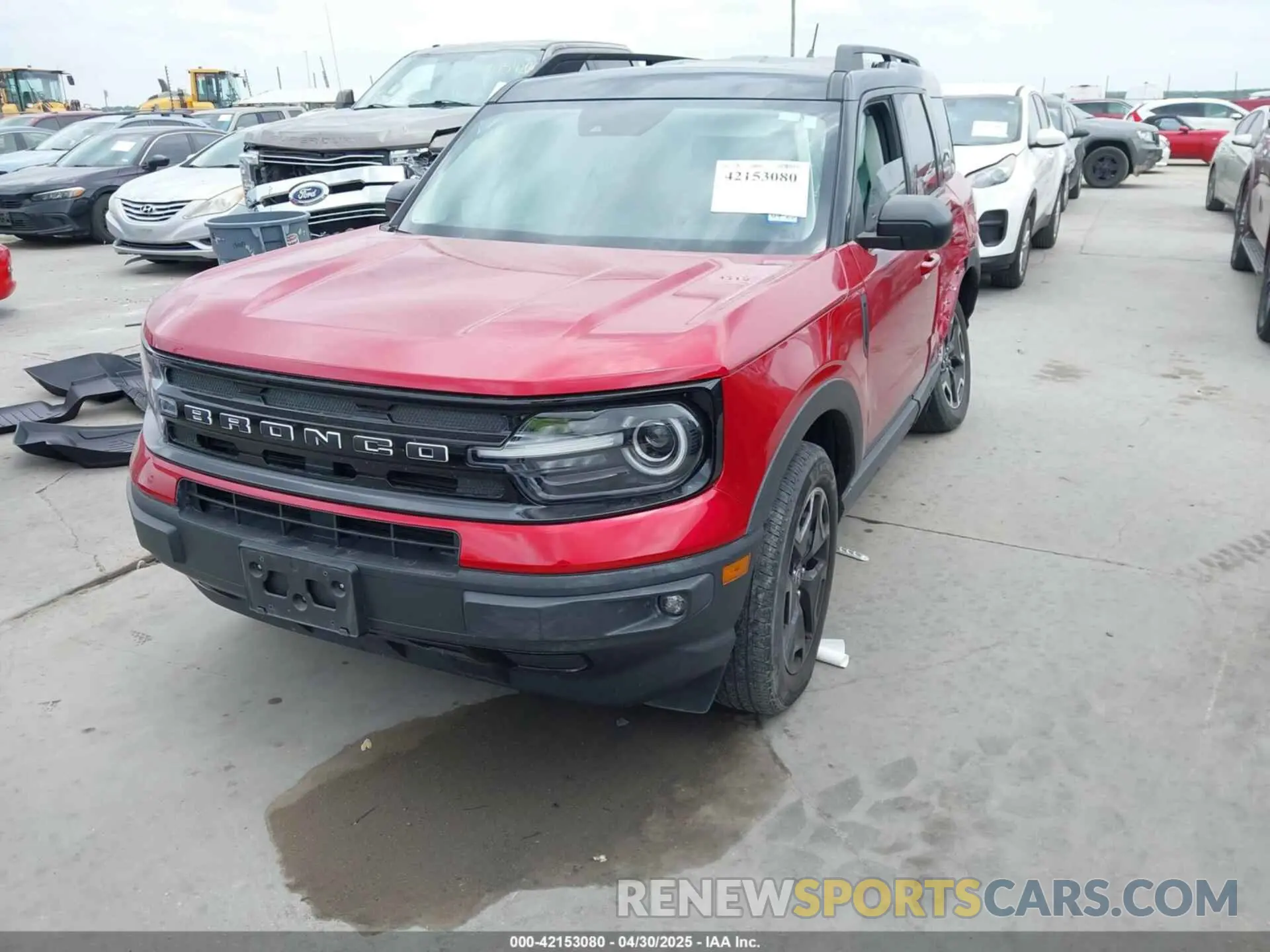 2 Photograph of a damaged car 3FMCR9C65MRA90402 FORD BRONCO SPORT 2021