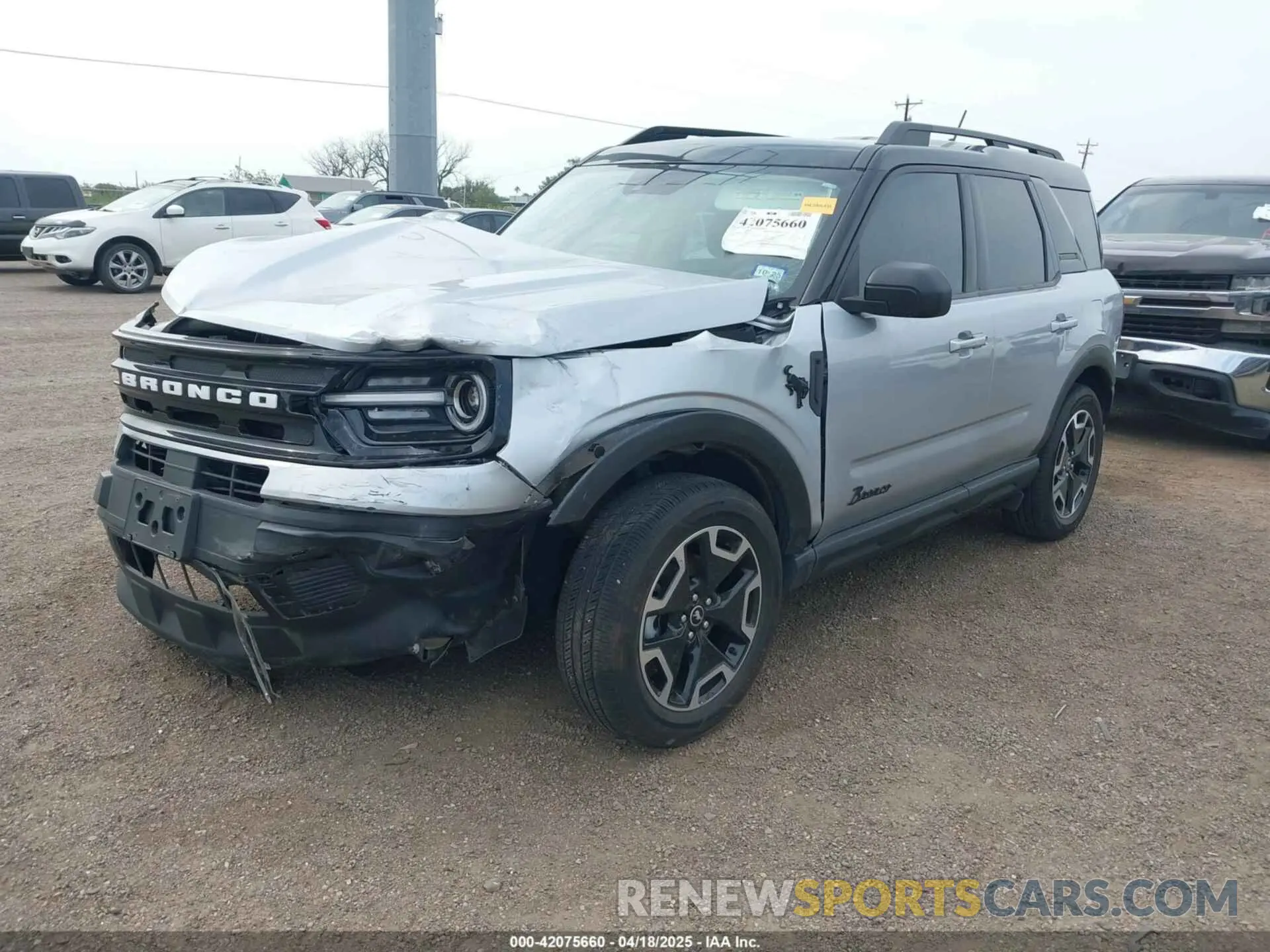 2 Photograph of a damaged car 3FMCR9C67MRB12092 FORD BRONCO SPORT 2021