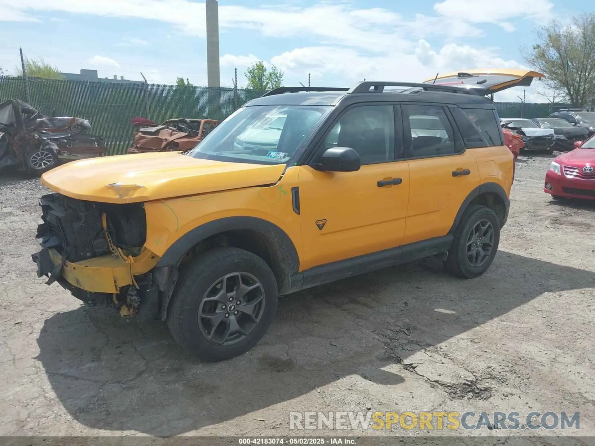 2 Photograph of a damaged car 3FMCR9D90MRA33940 FORD BRONCO SPORT 2021