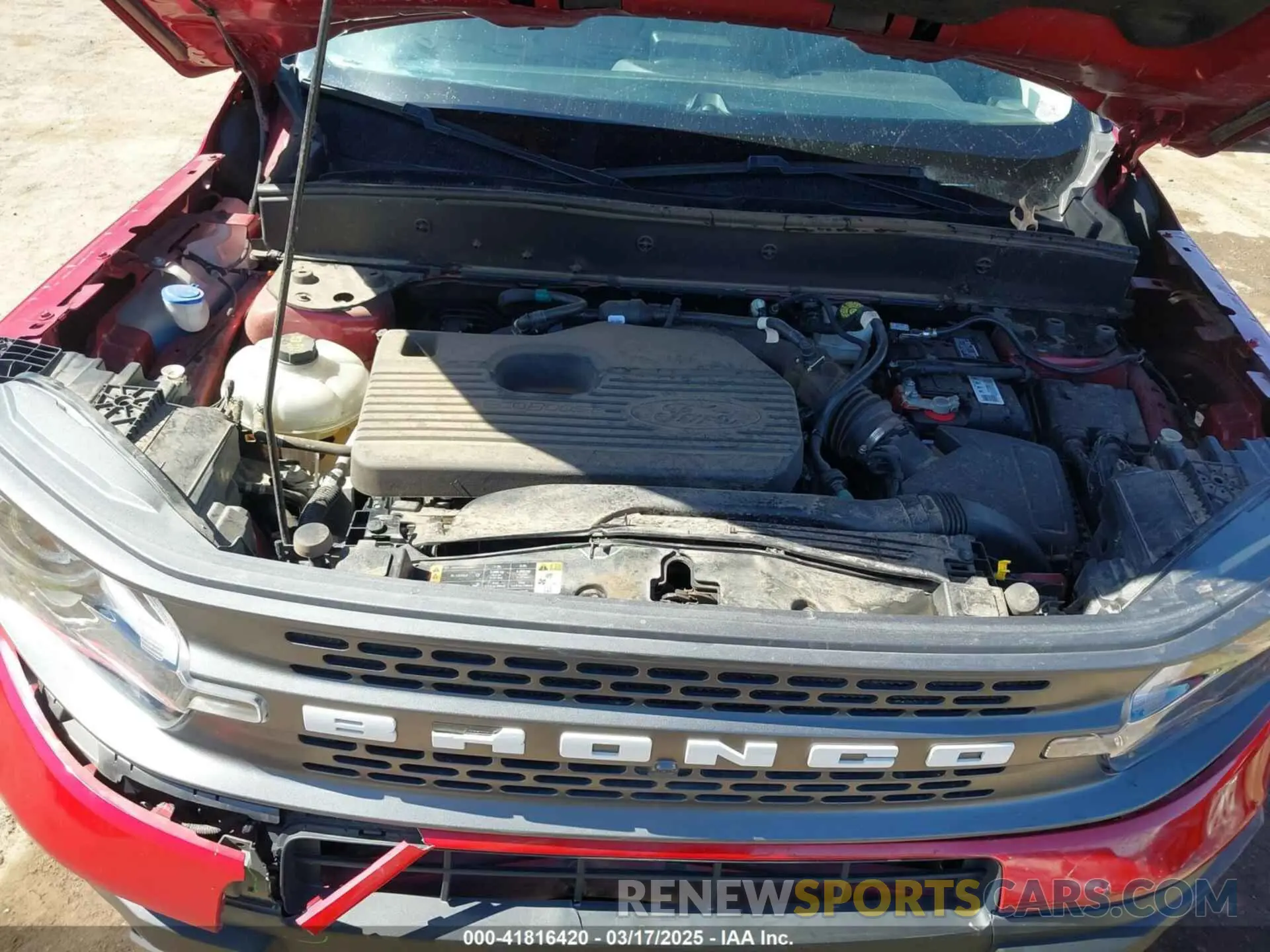 10 Photograph of a damaged car 3FMCR9D93MRA64230 FORD BRONCO SPORT 2021