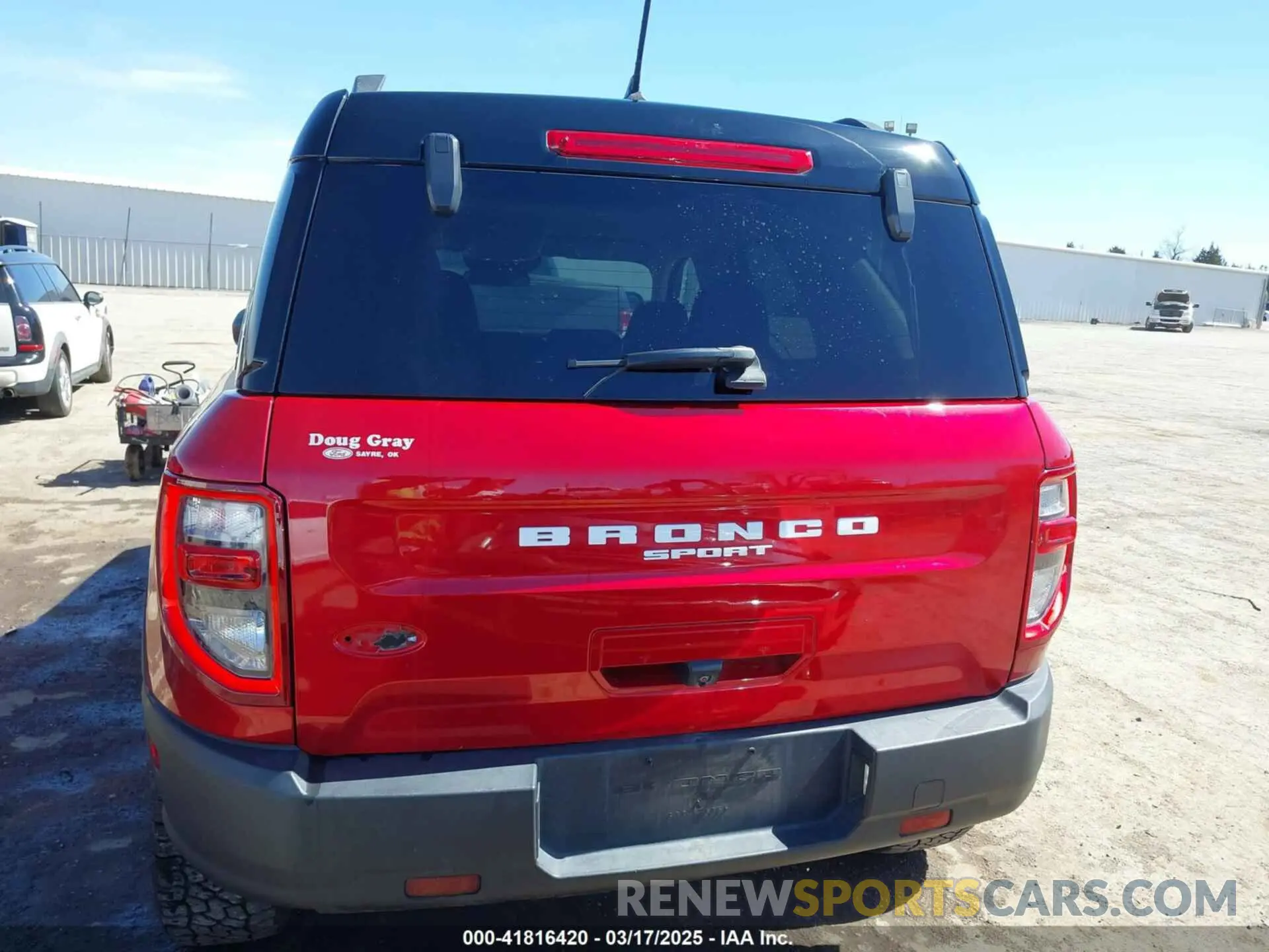 16 Photograph of a damaged car 3FMCR9D93MRA64230 FORD BRONCO SPORT 2021